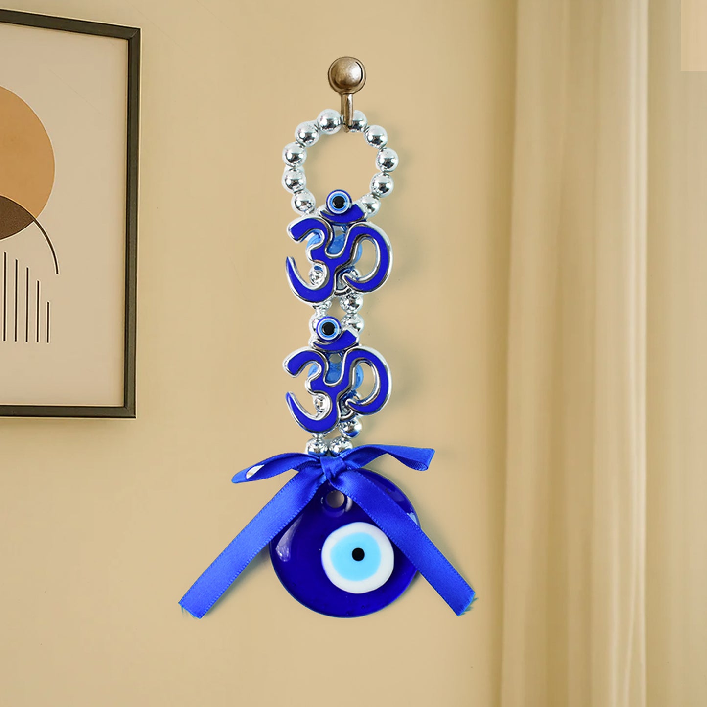 Decorative Double OM Evil Eye Hanging - Spiritual Protection Charm (1 Pc) - Great Price - Image 7