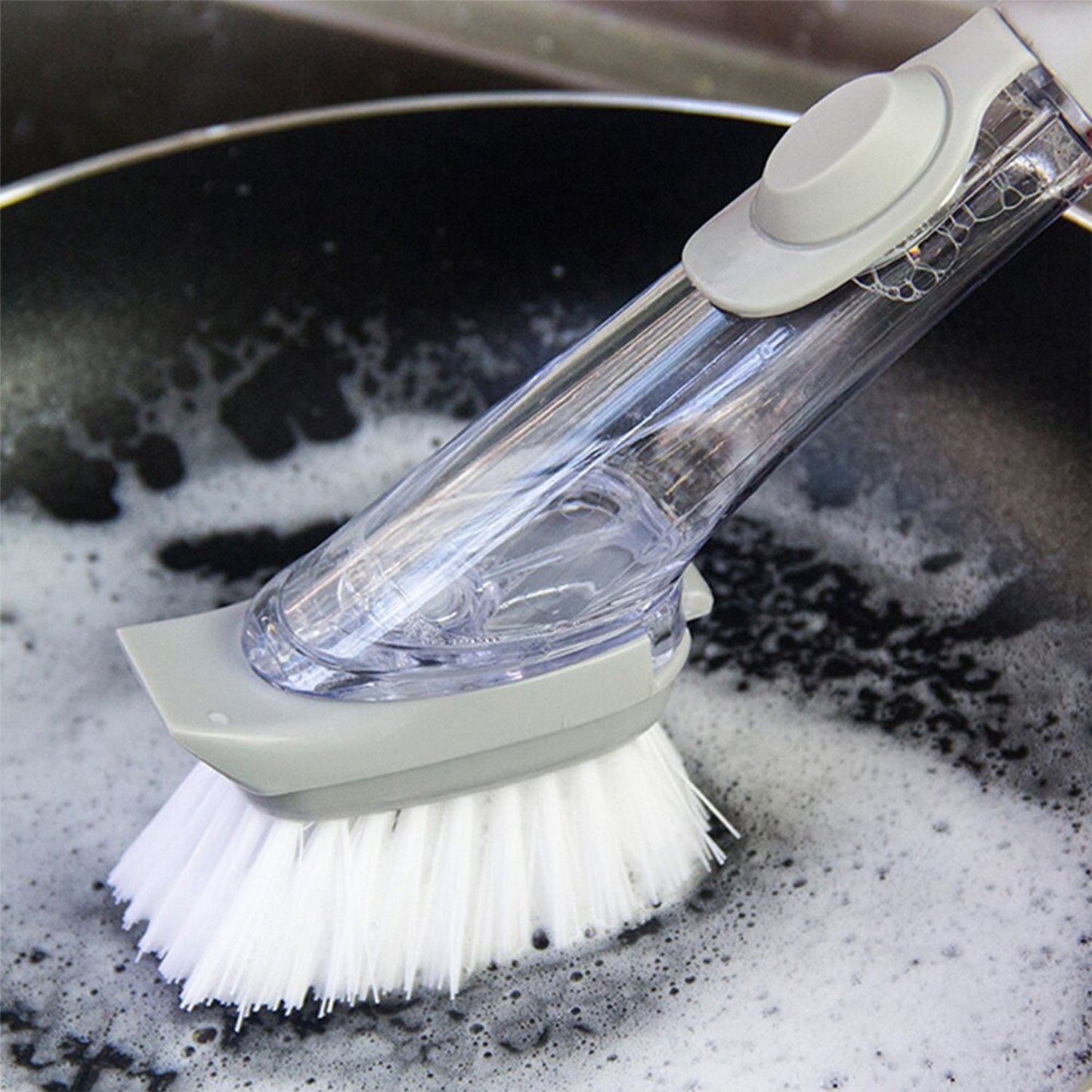 2-in-1 Long Handle Dishwashing Brush with Soap Dispenser - Happy Price - Image 6