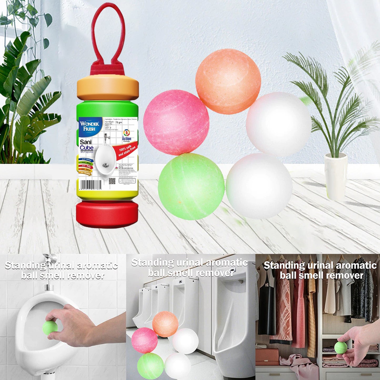 Urinal Cubes Sani Cubes Bathroom Freshener Fragrance Blocks Air Freshener For Bathroom Toilet Shoe Rack Etc. Long-lasting Fragrance - Happy Price - Image 5