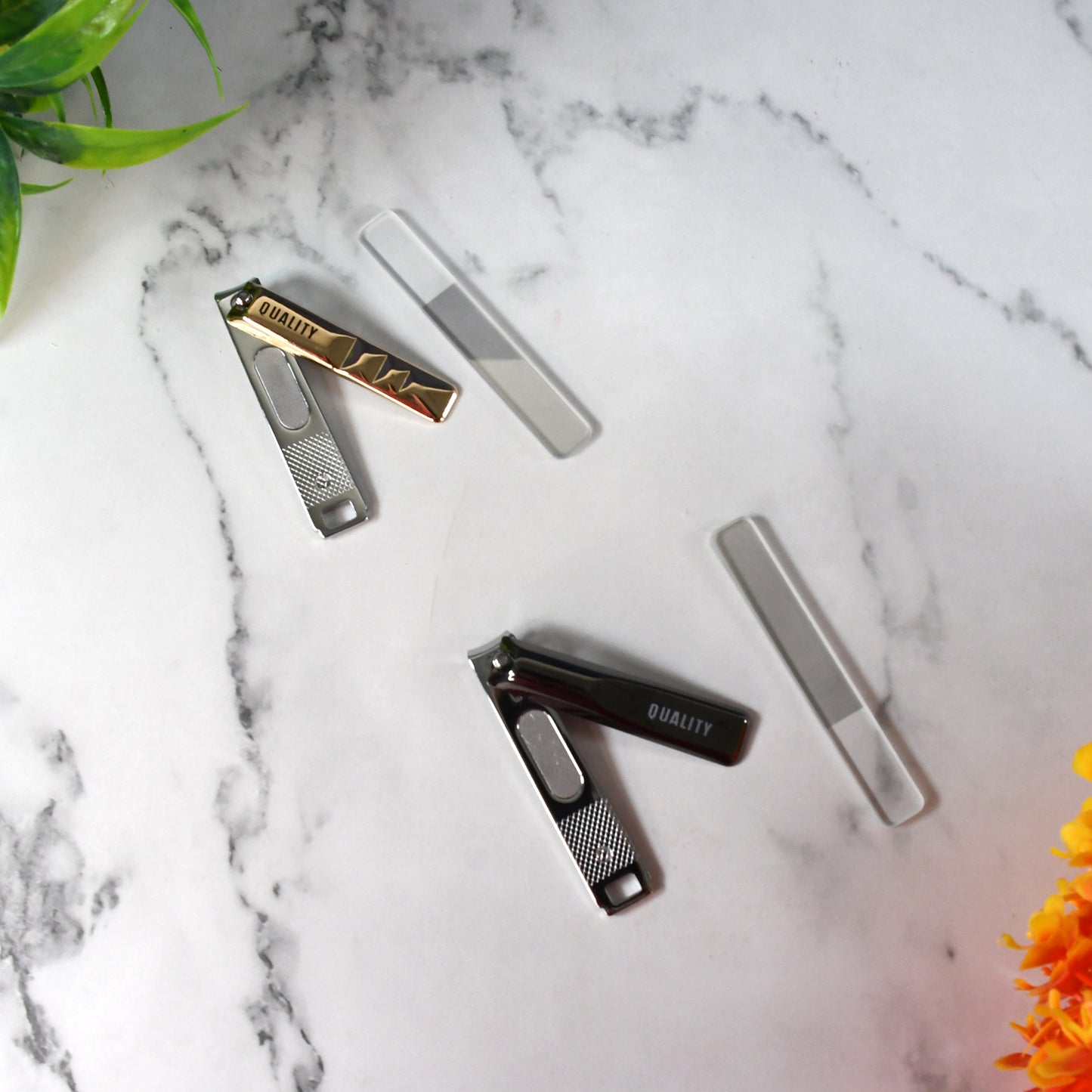 Cute Nail Clipper With Nail Catcher Nail File - Stainless Steel (1 Pc) - Happy Price - Image 2