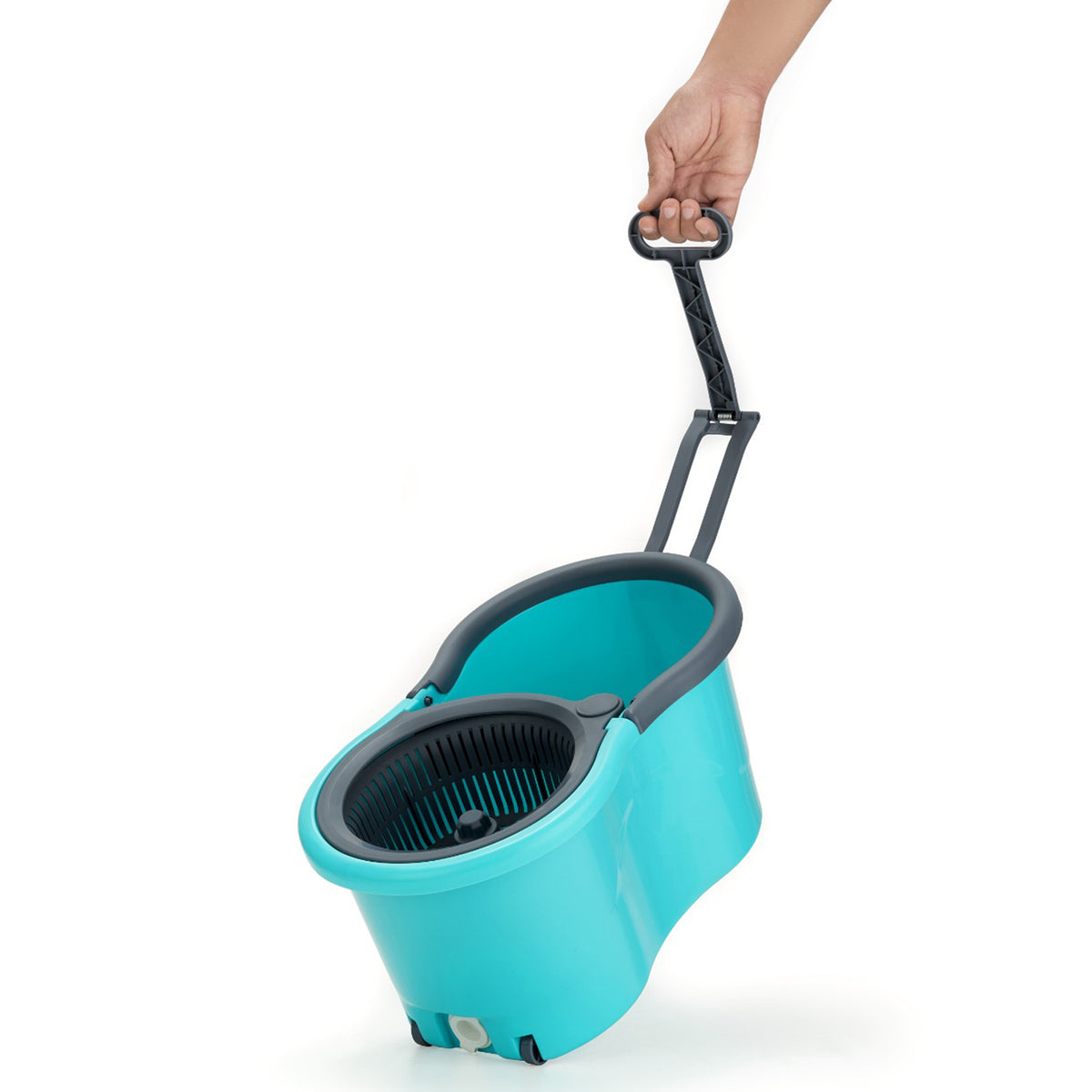 Quick Spin Mop Plastic Spin Bucket Floor Cleaning Easy Wheels Big Bucket Floor Cleaning Mop With Bucket - Happy Price - Image 4