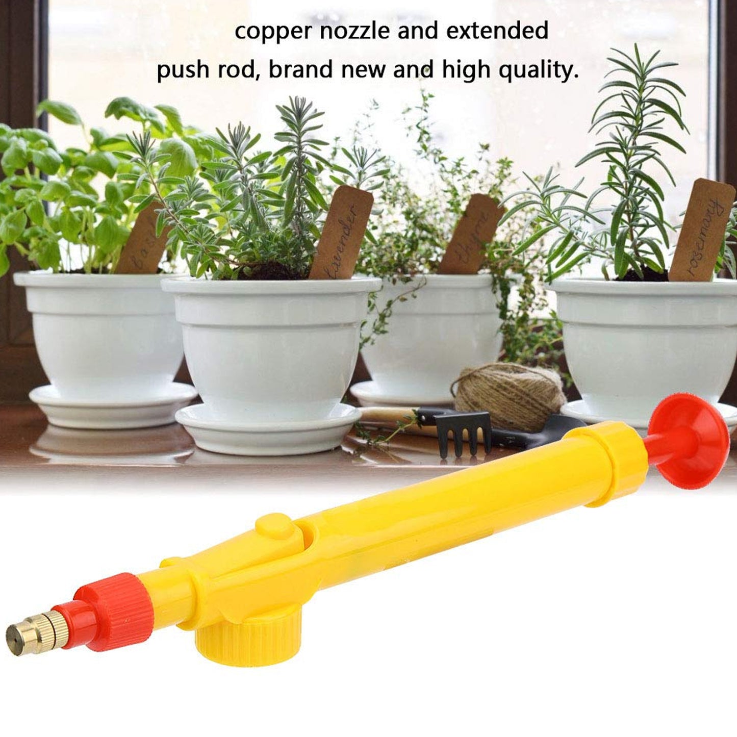 Water Bottle Spray Gun Nozzle Manual Adjustable Water Pump Garden Washing Hand Held Sprayerwatering Can Sprayer Pressure Nozzle Irrigation Tool And Pump For Efficient Care - Boost Your Gardening Experience (1 Pc) - Happy Price - Image 6