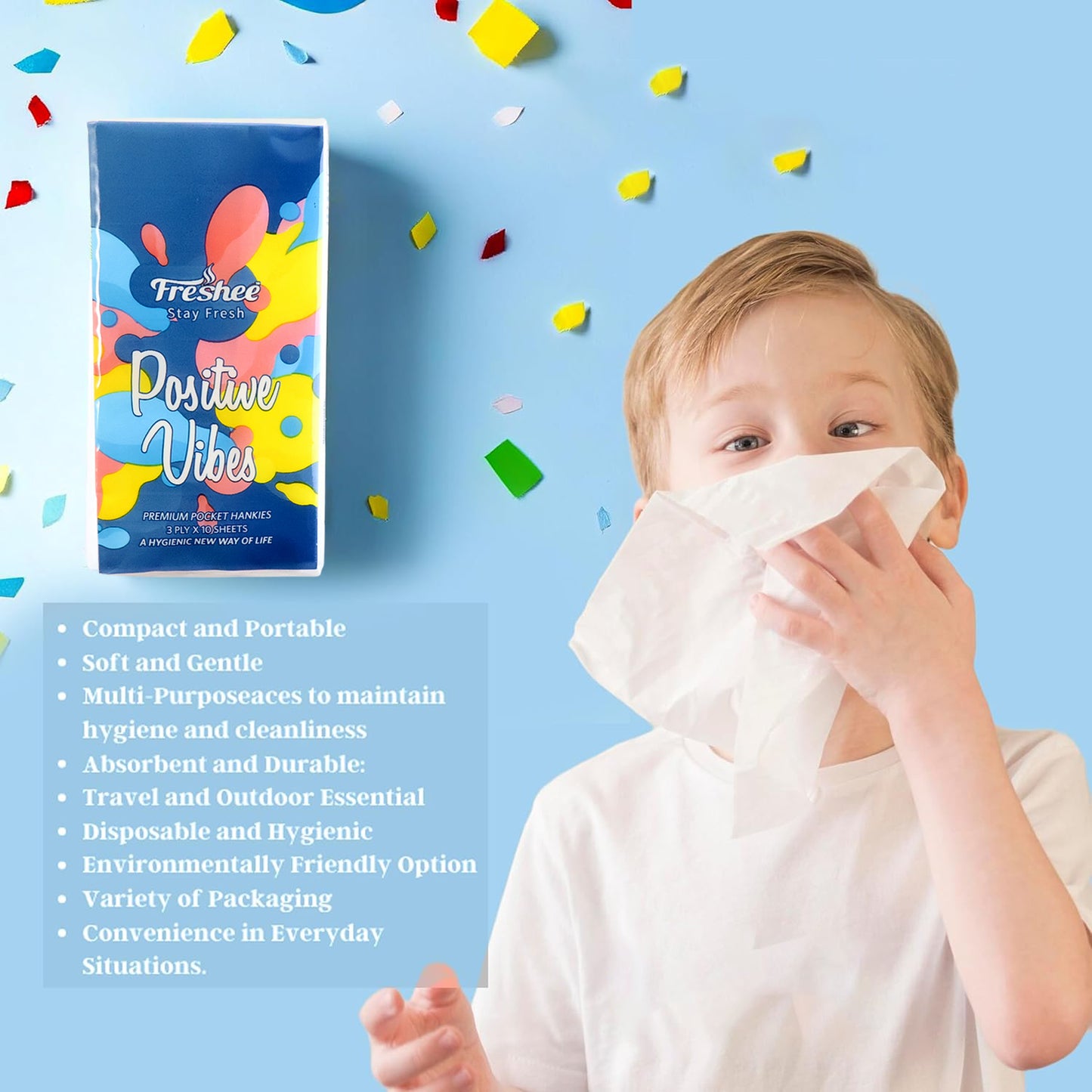 Pack of 6 Soft Pocket Tissues - 60 Sheets Each, Gentle & Travel-Friendly - Great Price - Image 3