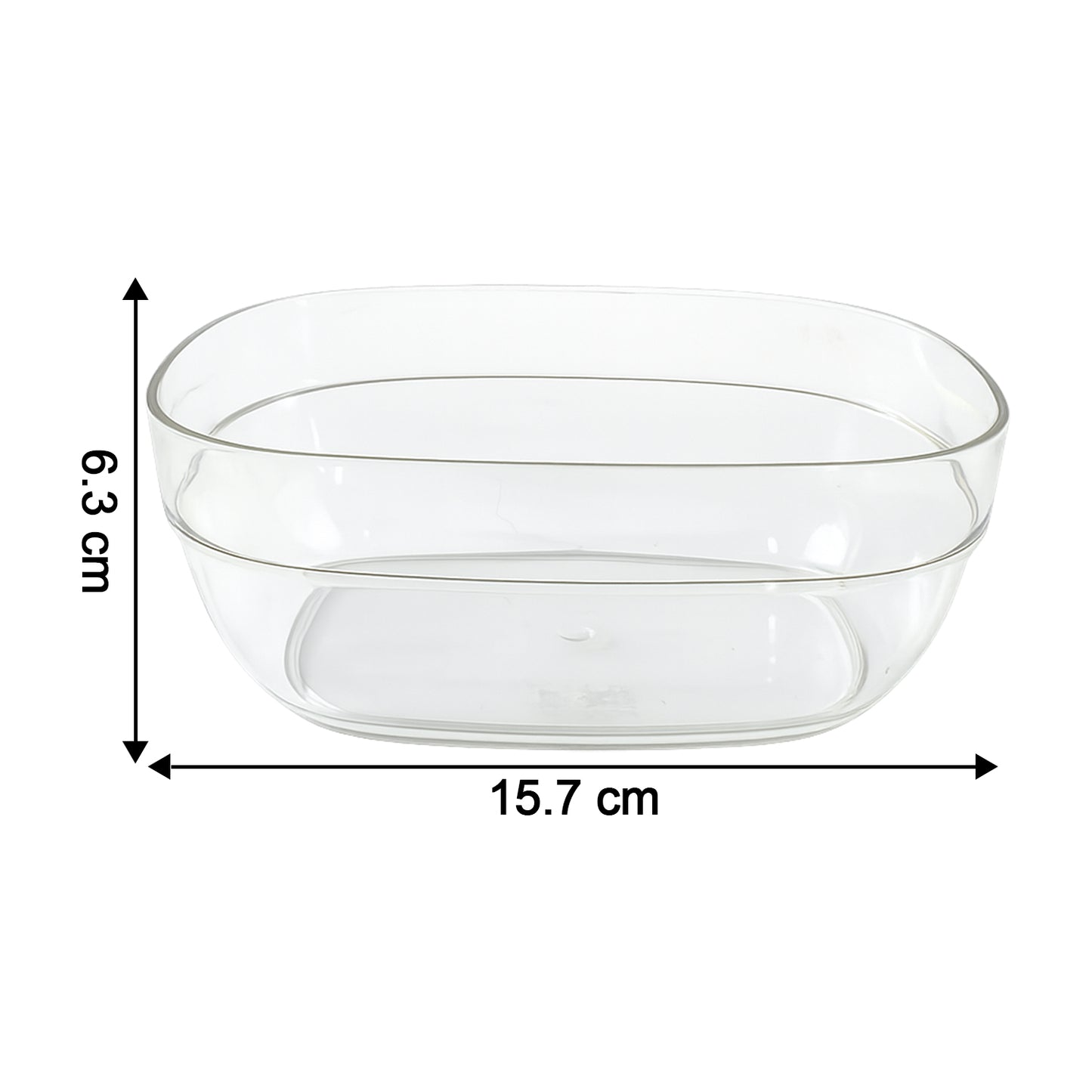 Clear Glass Serving Bowl Set - 4 Piece Multipurpose Kitchen Bowls - Happy Price - Image 5