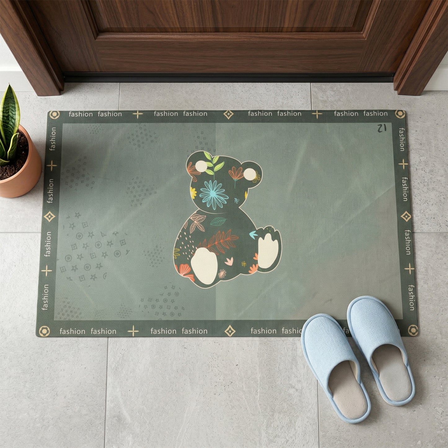 Designer Anti-Slip Door Mat - 1 Pc Mix Design for Home Entrance - Great Price - Image 6