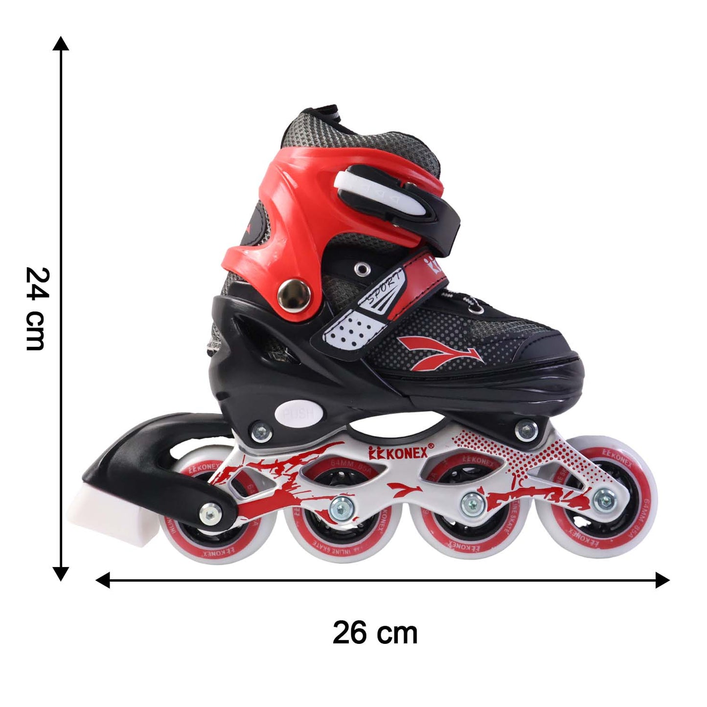Adjustable Inline Skates for Kids & Adults - Medium Size, Smooth PU Wheels - Great Price - Image 5