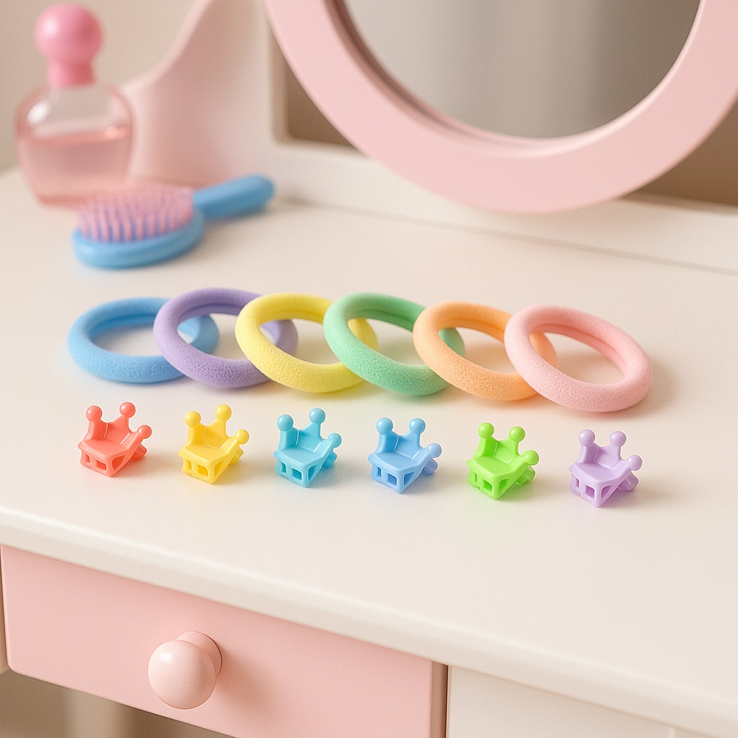 Hair Clip Hairband Accessories Set For Girls (12 Pc) - Happy Price - Image 2