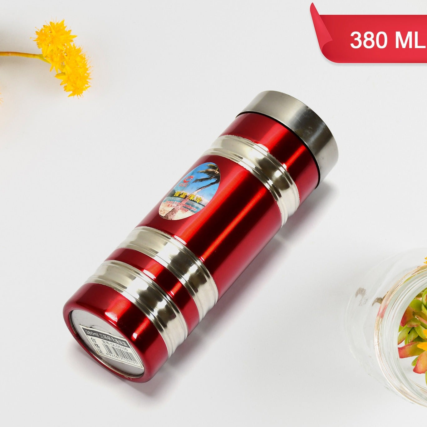 Mini Stainless Steel Water Bottle Bottle 380ml For School Home Use - Happy Price - Image 1