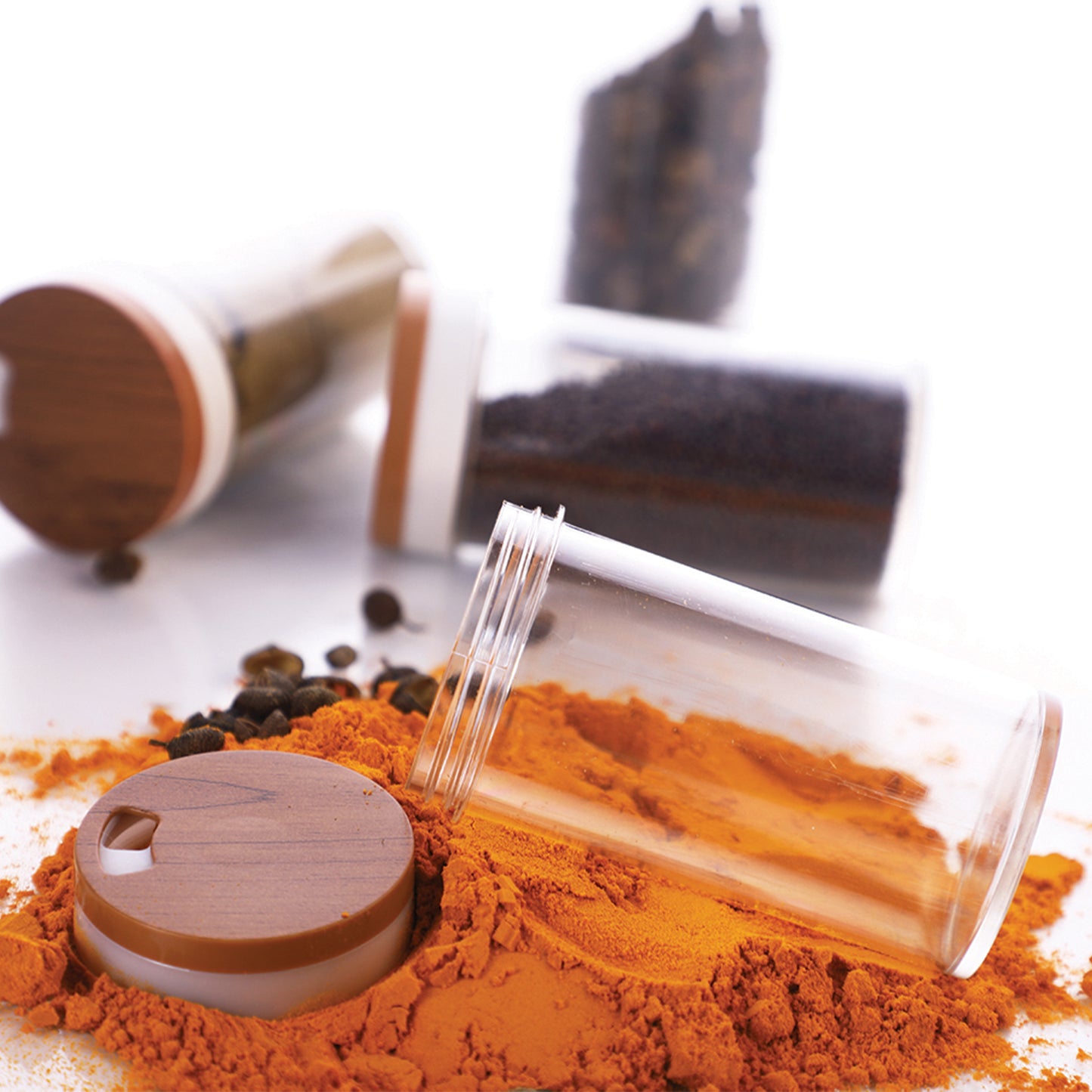 Ganesh Storewell Plastic Spice Rack - Set Of 8 - Happy Price - Image 5
