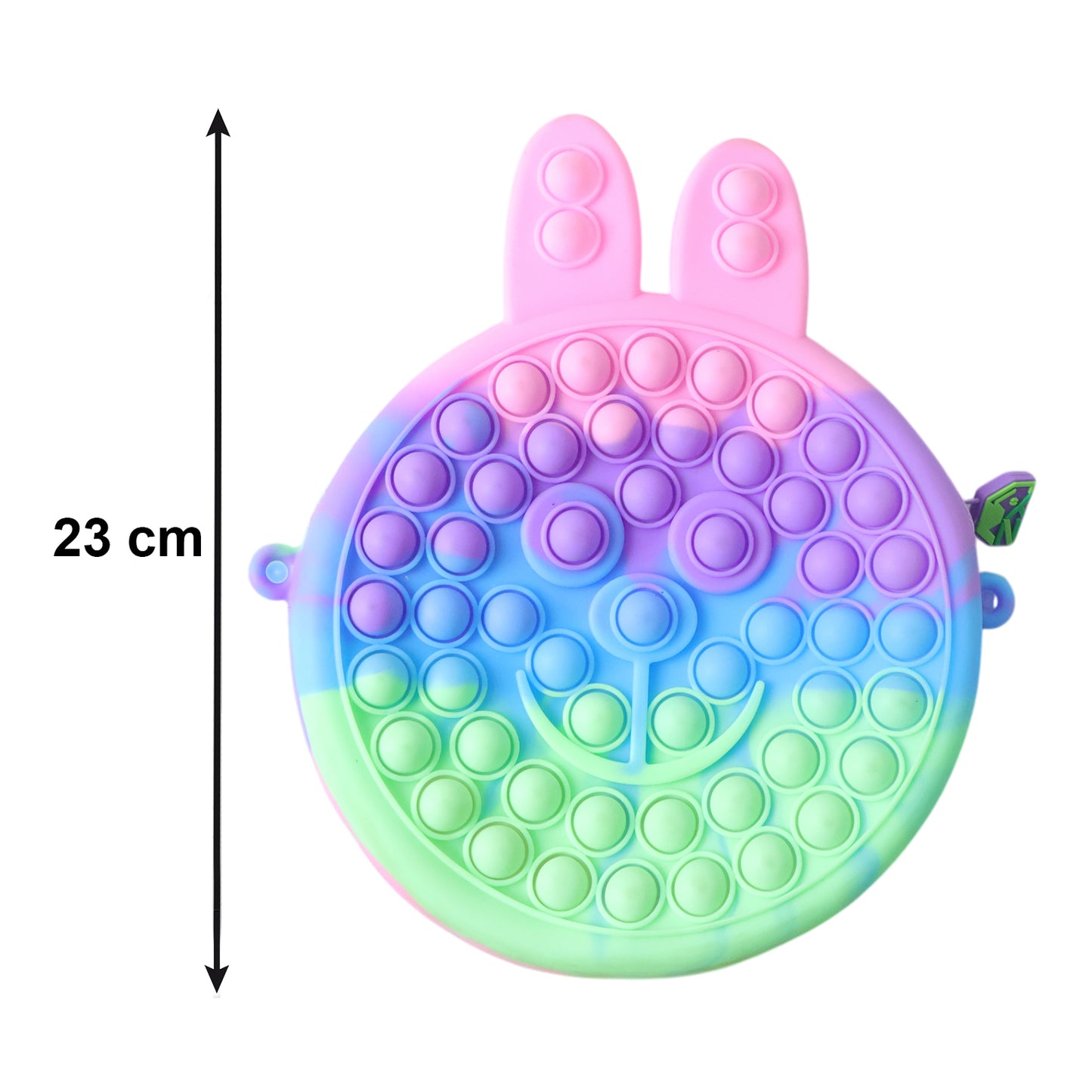 Silicone Caterpillar Pop It Pencil Pouch (1 Pc) - Rainbow Fidget Stationery Organizer - Great Price - Image 5