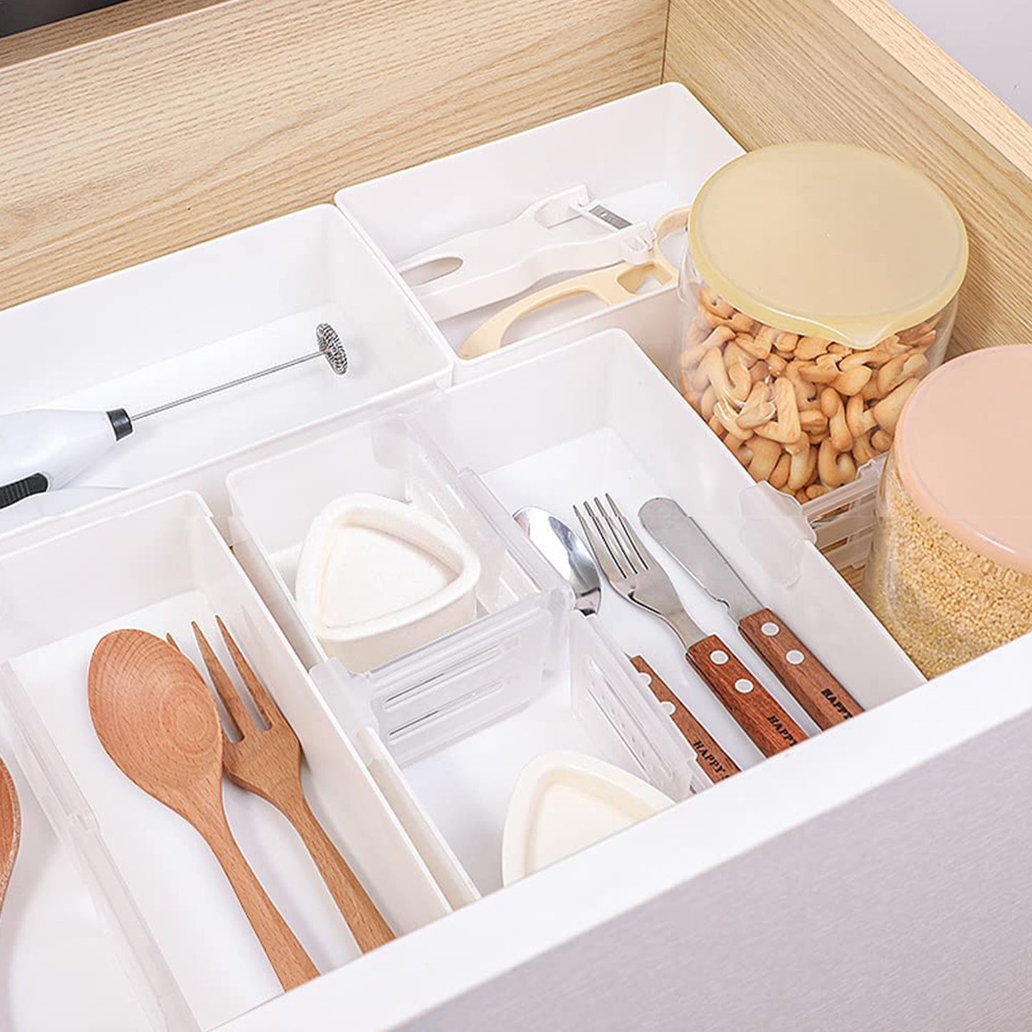 Refrigerator Internal Drawer Shelf Divider Clip (4 Pcs Set) - Happy Price - Image 3