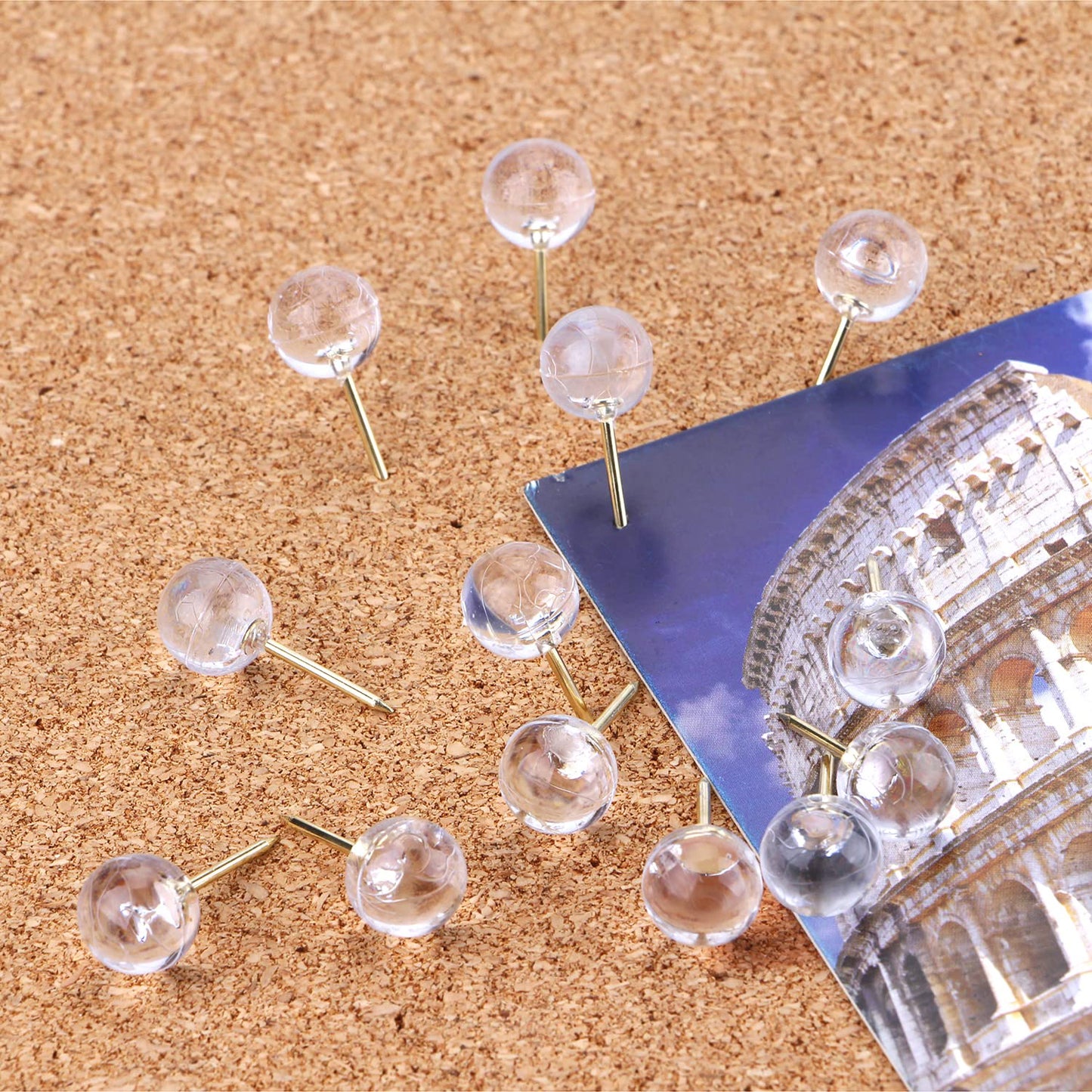 Transparent Crystal Head Push Pins - 30 Pc Set for Notice Boards - Happy Price - Image 6