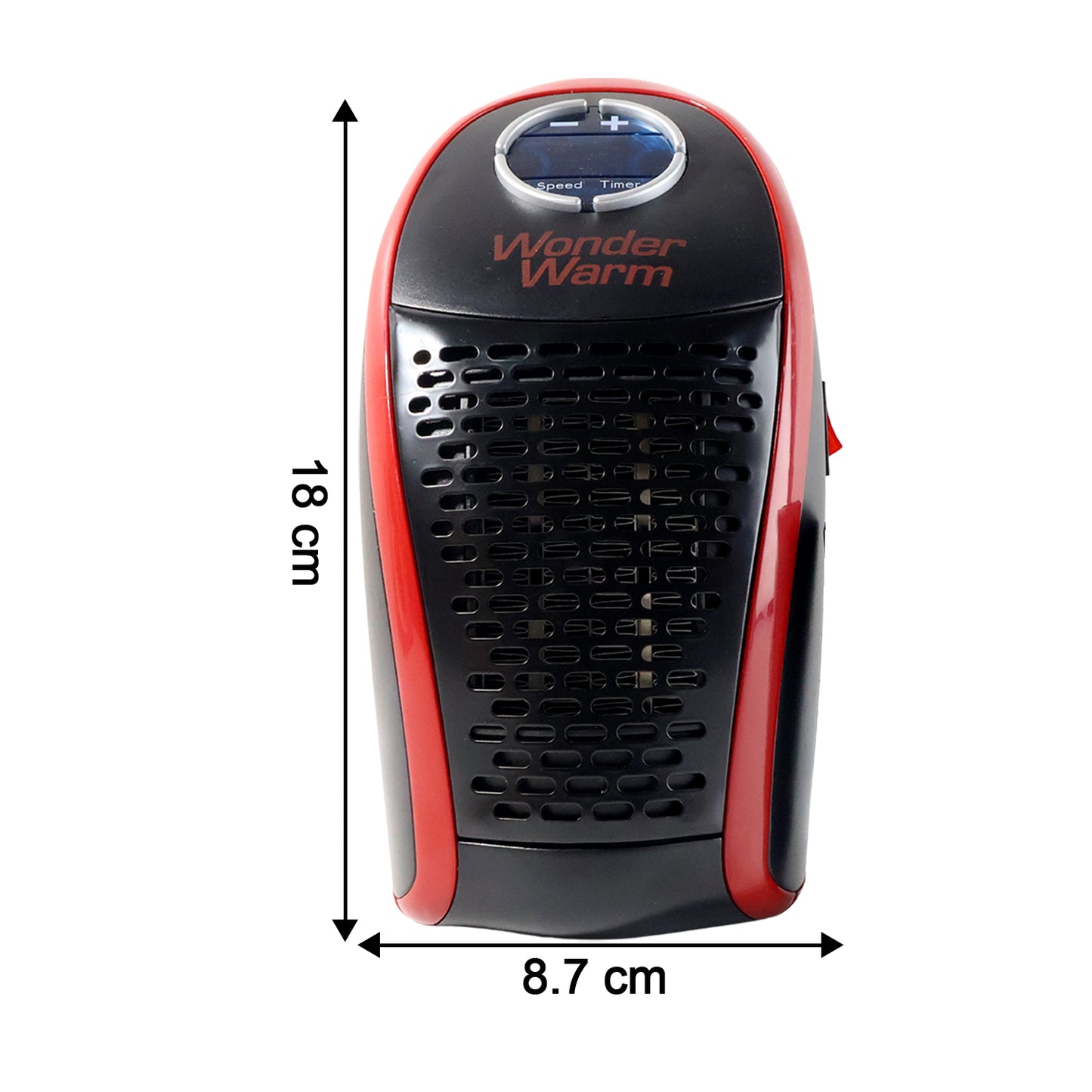 400W Wall Plug Room Heater with Remote - Compact Personal Space Heater - Happy Price - Image 4