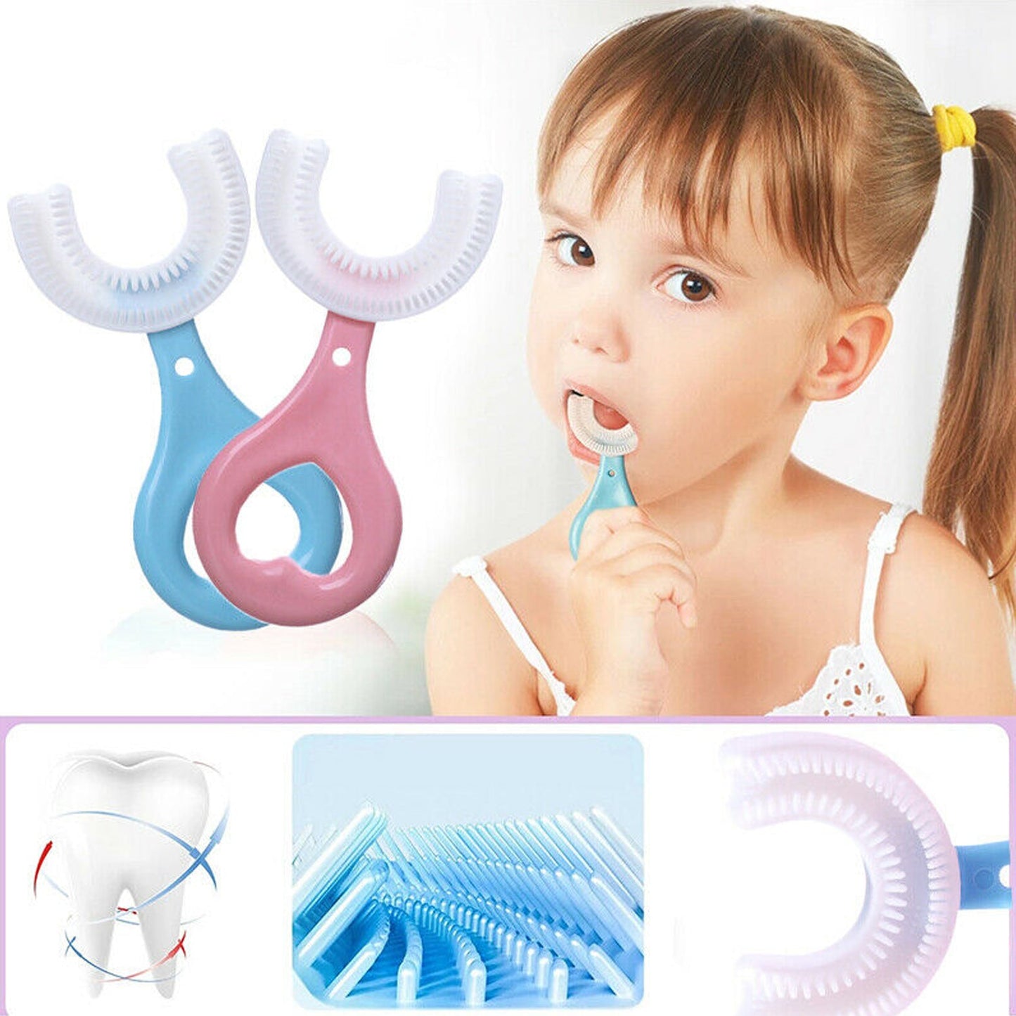 Kids U S Tooth Brush Used In All Kinds Of Household Bathroom Places For Washing Teeth Of Kids Toddlers And Childrens Easily And Comfortably. - Happy Price - Image 2