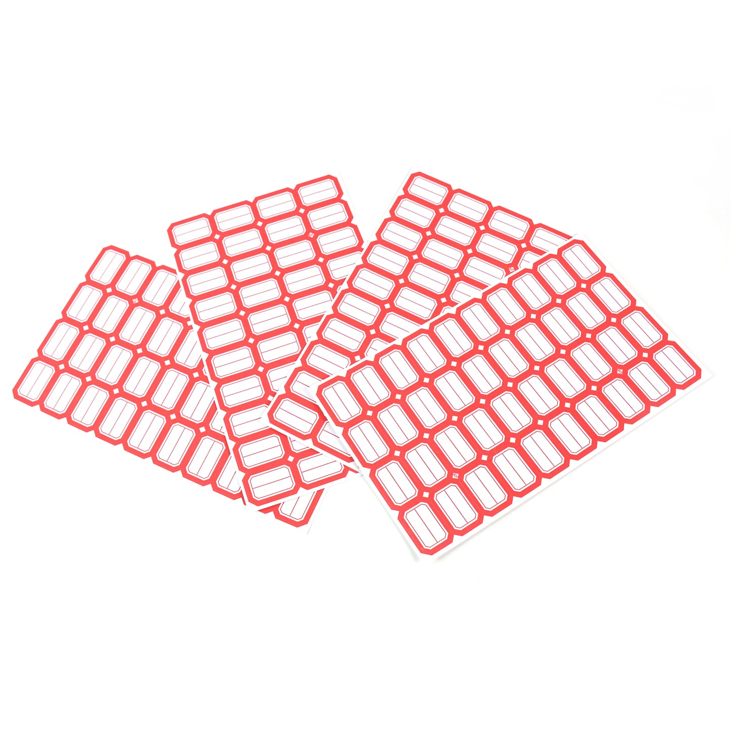 Multipurpose Blank Label Stickers with Red Border - 50 Sheets - Happy Price - Image 4