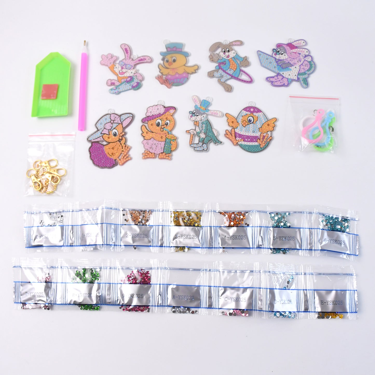 Cartoon Painting Keychain Craft Kit - Happy Price - Image 4