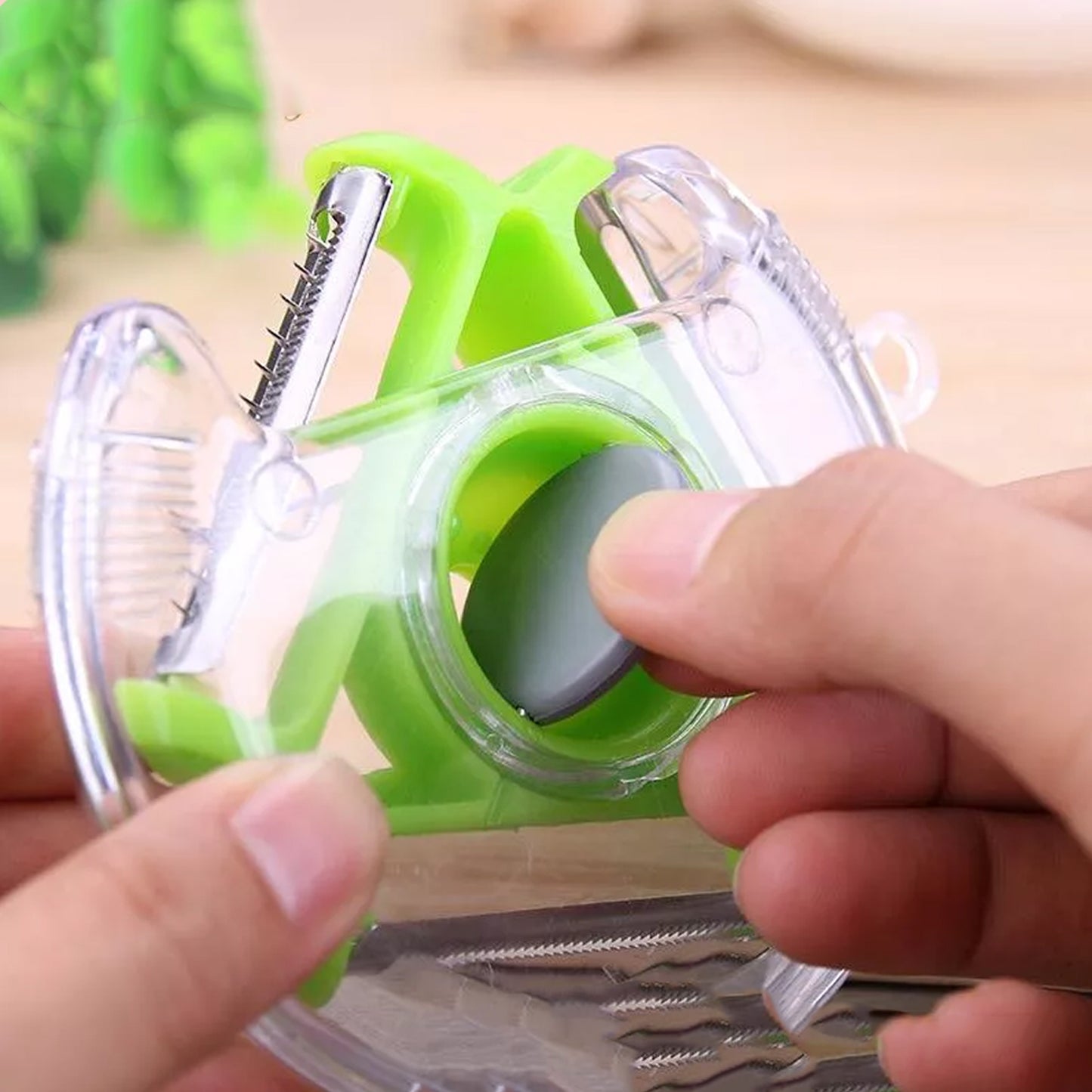 Multi-Blade Rotary Vegetable Peeler & Slicer for Kitchen Use - Happy Price - Image 2