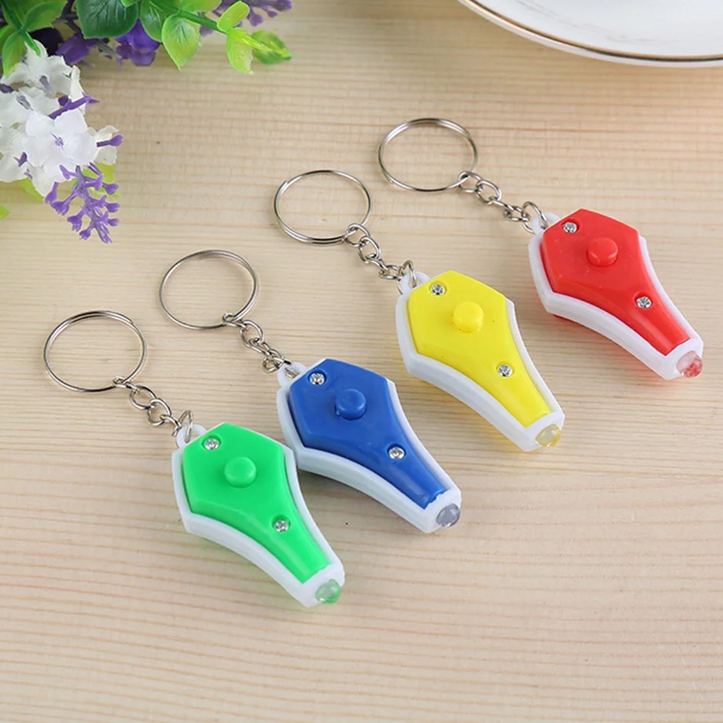 Mini Blue LED Keychain Torch Light (1 Pc) - Happy Price - Image 3