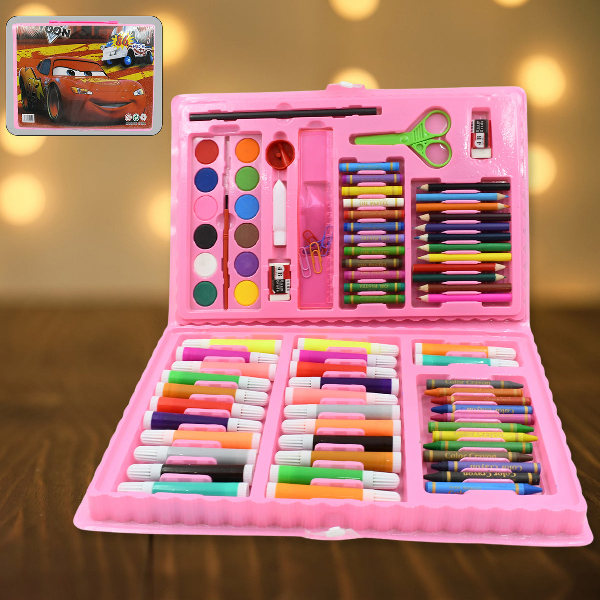 art Set Kids Art Supplies Coloring Case Kit Painting Drawing Sets For Kids Boys Girls Gifts Toys Age 4 Above - Mix Colors Kids Colorful Bag (86 Pcs Set) - Happy Price - Image 2