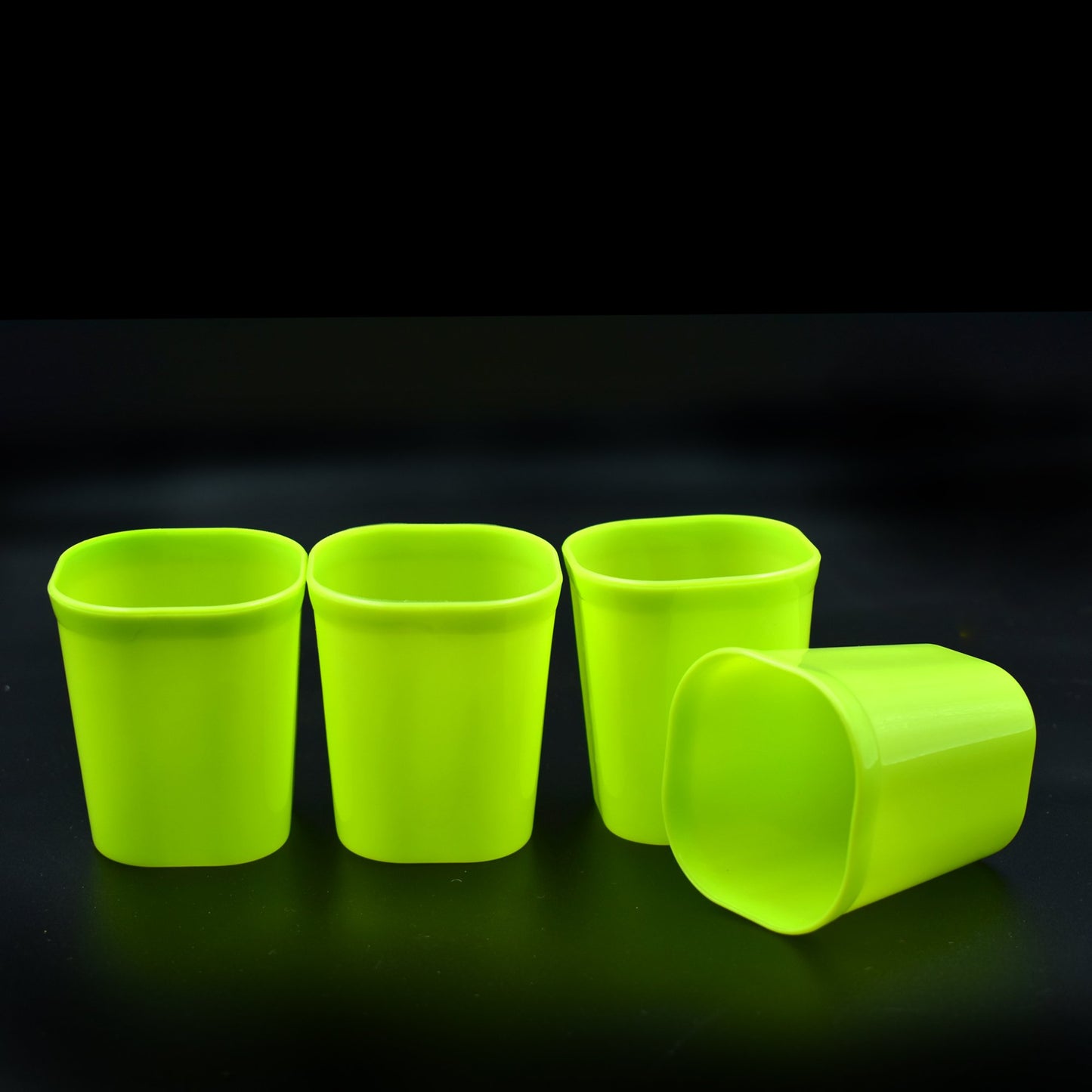 Plastic Drinking Glass Set For Drinking Milk Water Juice (Pack Of 4) - Happy Price - Image 3