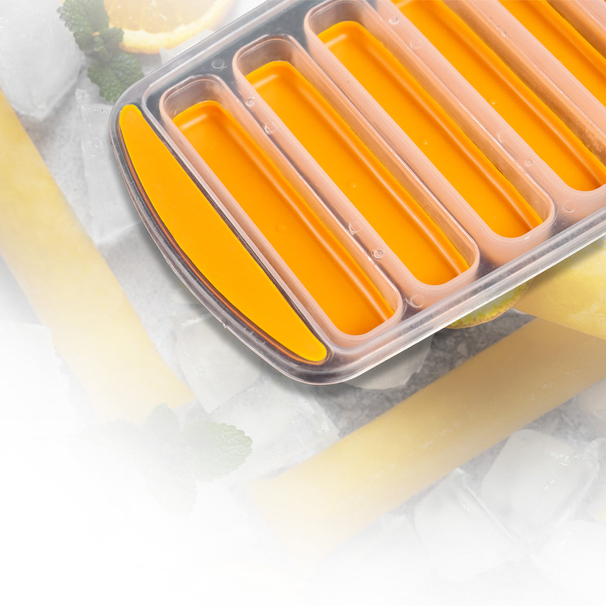 Silicone Bottom Ice Stick Tray for Water Bottles - Easy Push Out Narrow Cubes - Great Price - Image 5