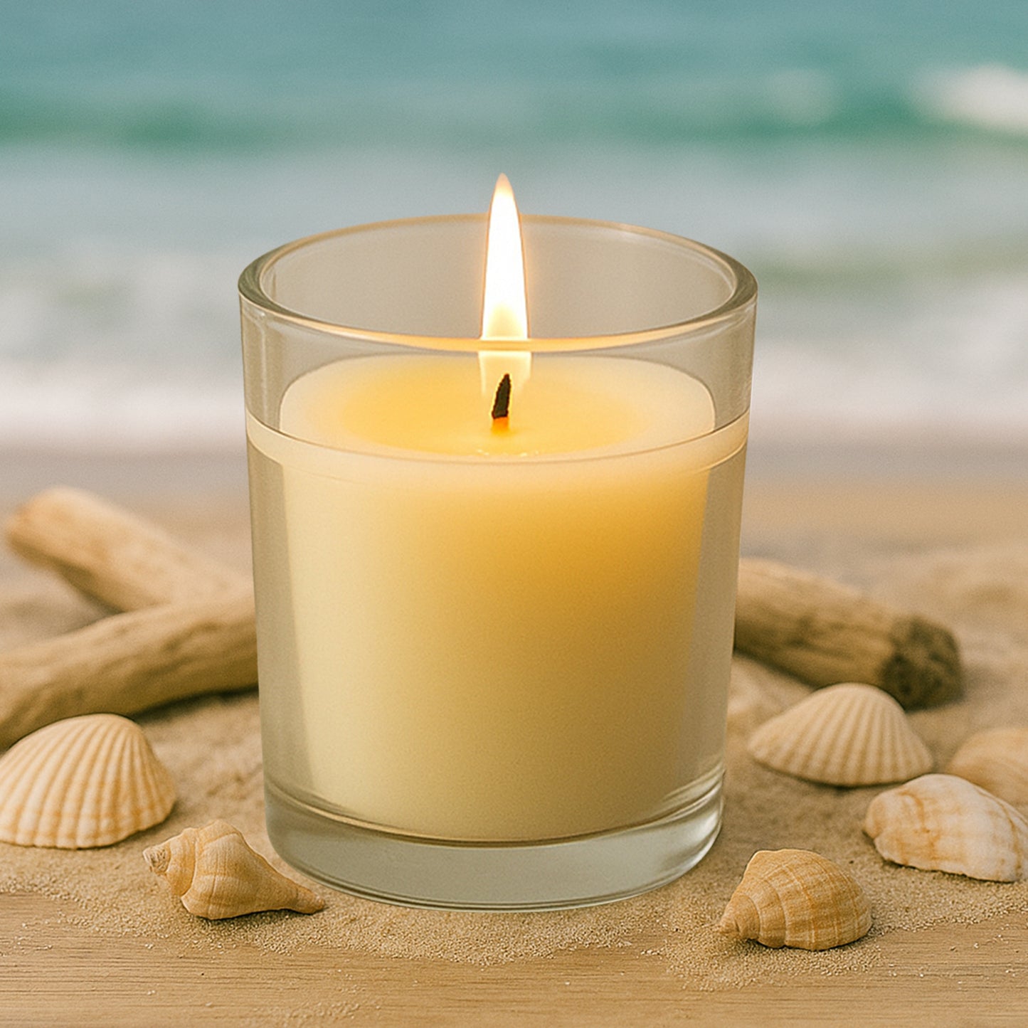 Ocean Beach Scented Votive Jar Candle - 1 Pc, 50 Gm - Happy Price - Image 5