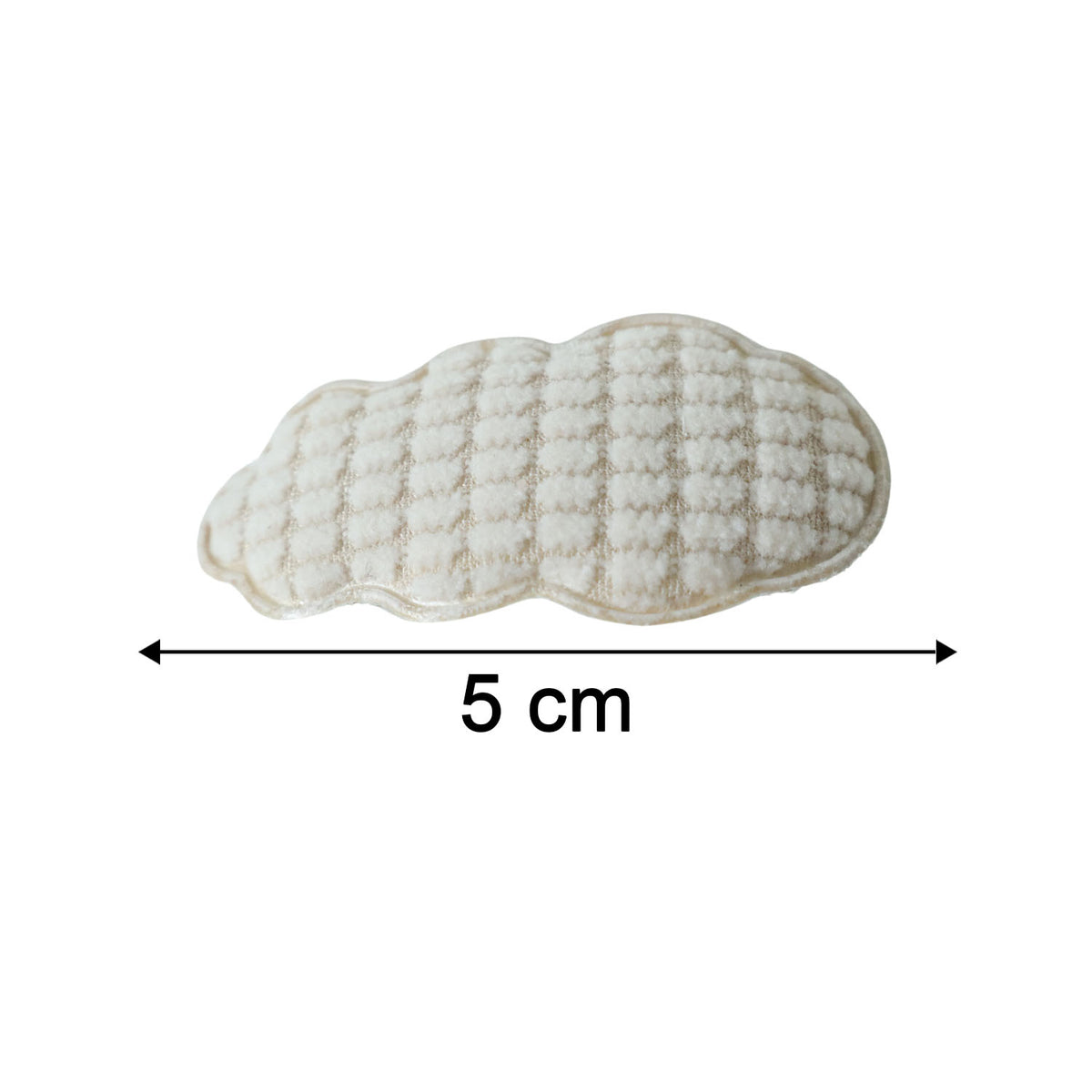 Set of 4 Padded Cloud Hair Clips for Girls - Soft Quilted Fashion Accessories - Happy Price - Image 5