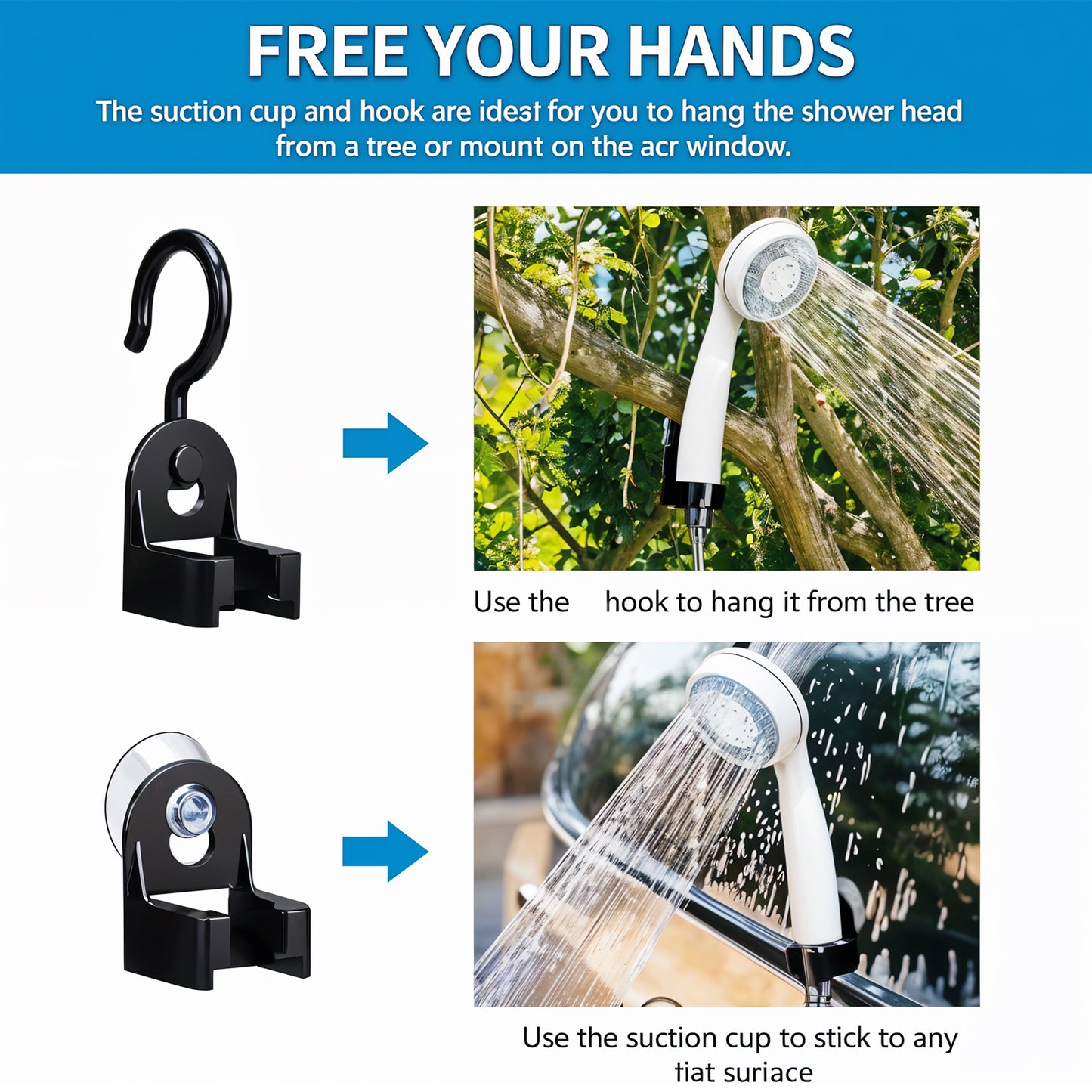 Portable Outdoor Shower Kit (1 Set) - Happy Price - Image 4