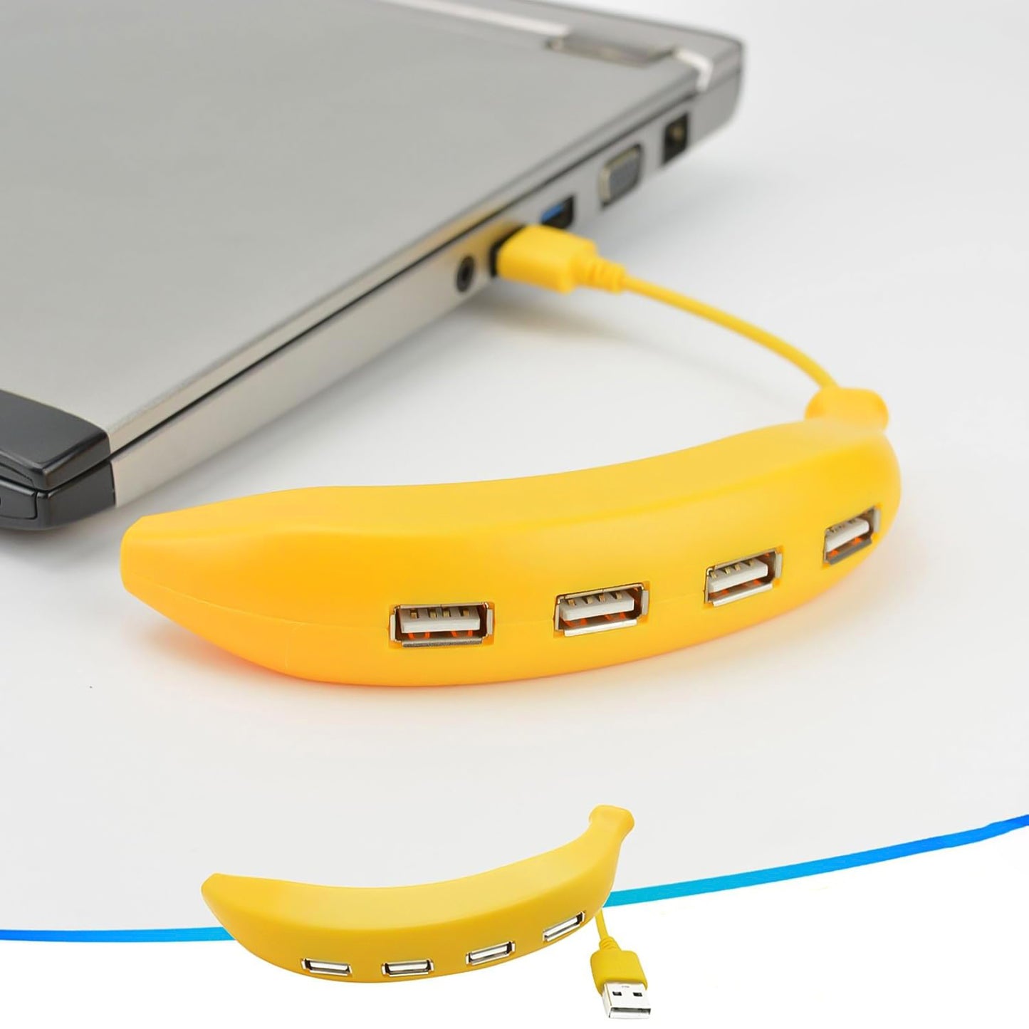 Banana Shape Usb Hub 2.0 Hub Usb Splitter 4-port Usb Hub (1 Pc) - Happy Price - Image 4