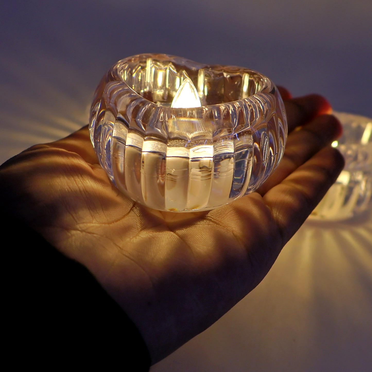 Set of 3 Heart-Shaped Flameless LED Candles - Crystal Effect Decorative Lights - Happy Price - Image 4