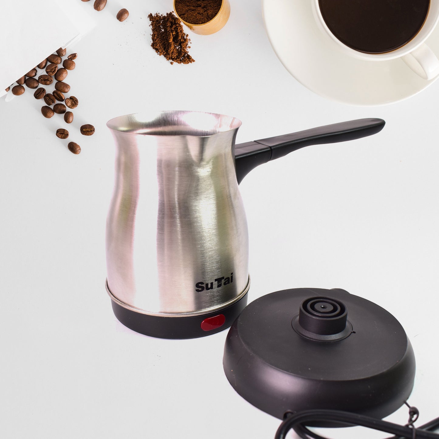 Coffee Pot Coffee Maker 800ml Even Heating Tea Maker Kettle (1 Pc) - Happy Price - Image 2