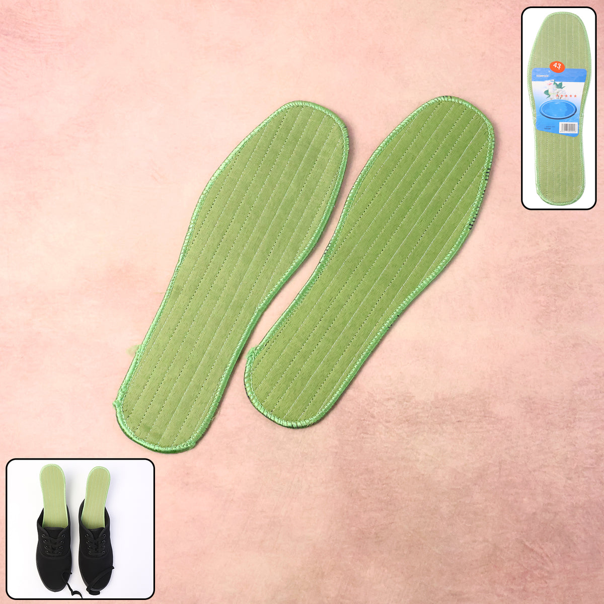 Comfort Shoe Insoles for Size 43 Foot Support - 1 Pair Breathable Cushioned Inserts - Happy Price - Image 2