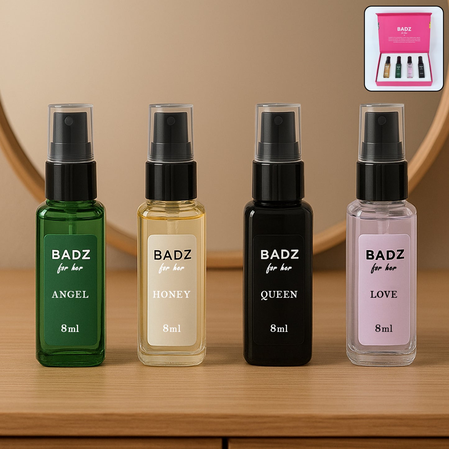 Mini Perfume Spray 8ml (Mix Fragrance 4 Pc) - Happy Price - Image 7