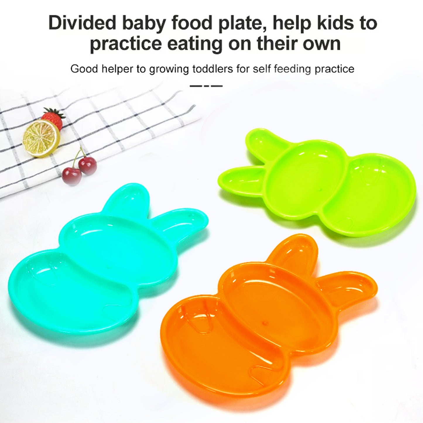 Rabbit Shape Dish 6 Pcs For Kids (Multicolor) - Happy Price - Image 5