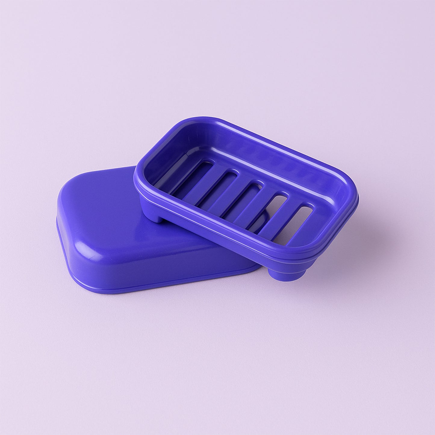 Premium Quality Rectangular Blue Plastic Soap Case (1 Pc) - Happy Price - Image 5