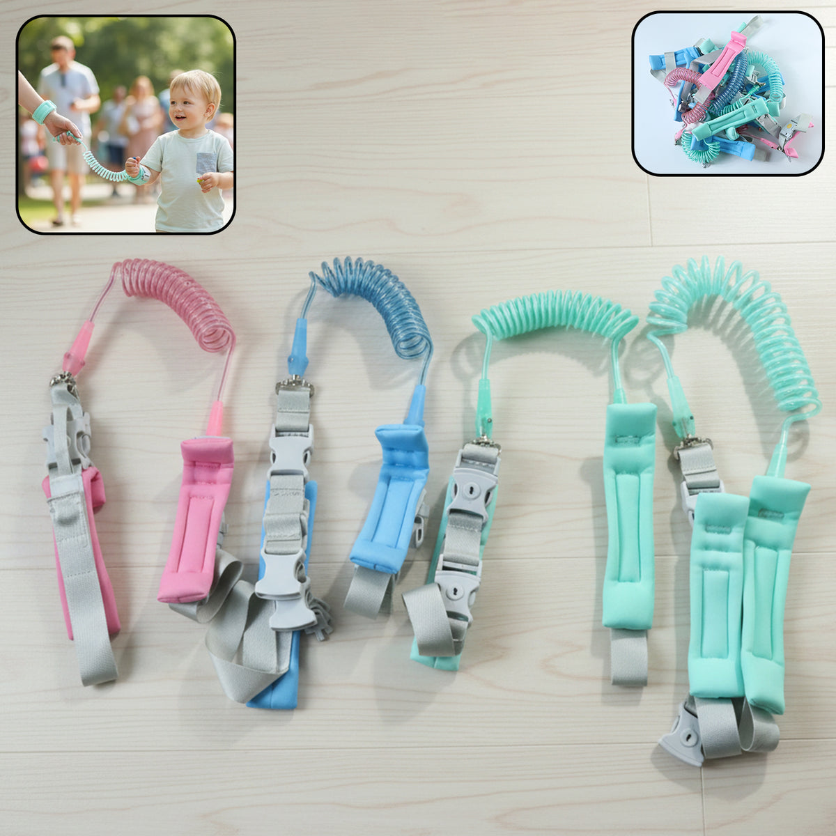 Baby Safety Walking Harness with Anti-Lost Wrist Strap - 1 Pc - Happy Price - Image 2