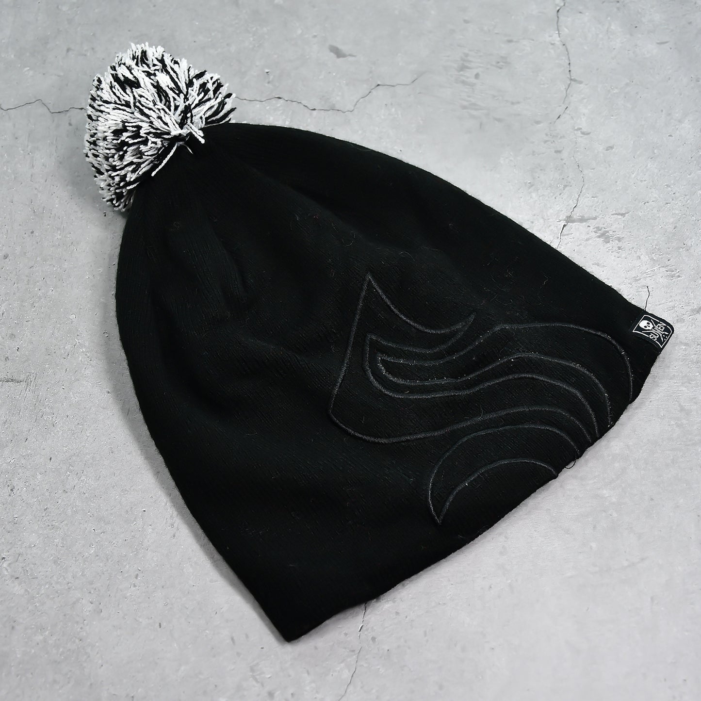 Mens And Womens Skull Slouchy Winter Woolen Knitted Black Inside Fur Beanie Cap. - Happy Price - Image 3