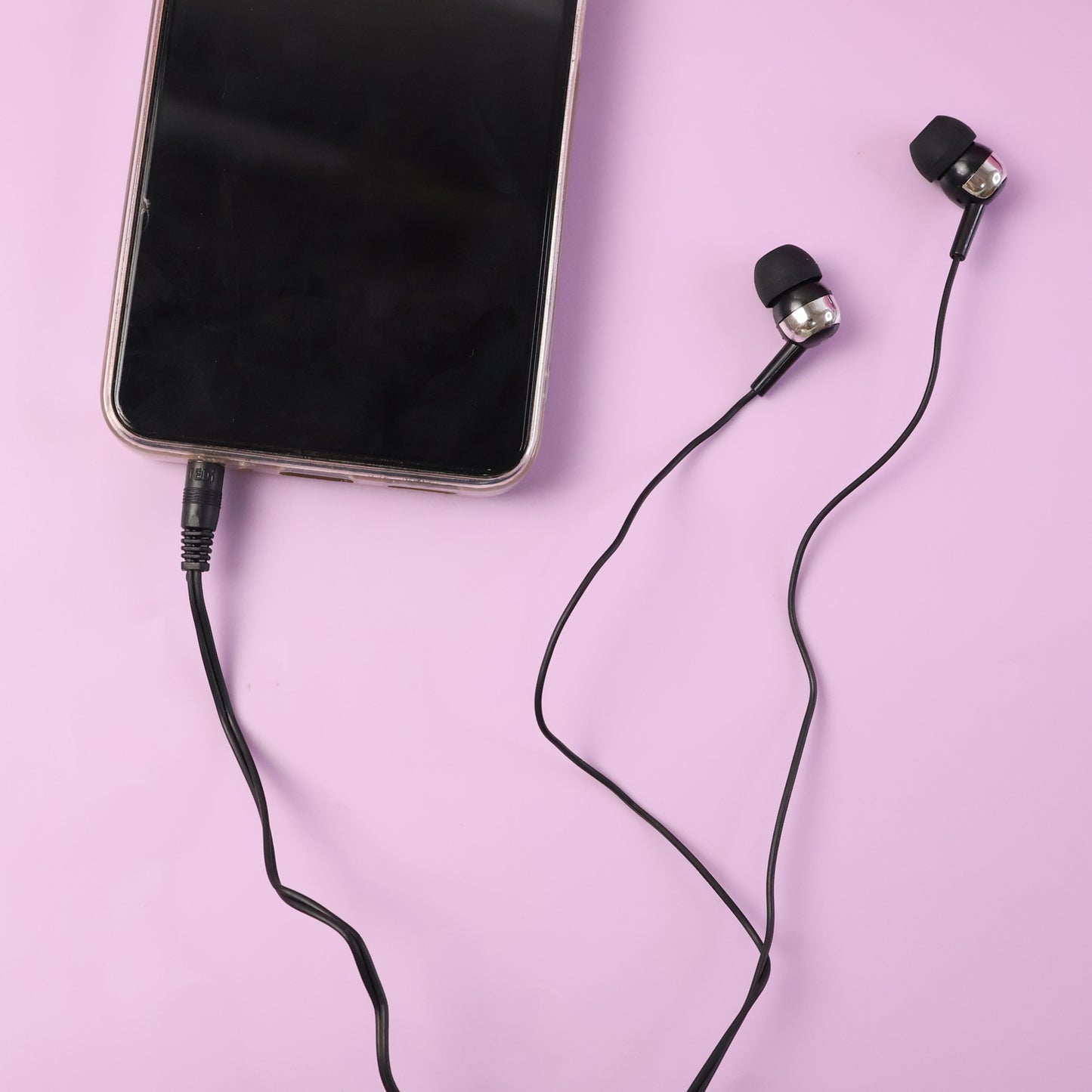 Wired Stereo Earphones with Mic, 3.5mm Jack, 1.2m Cable (1 Pc) - Happy Price - Image 3