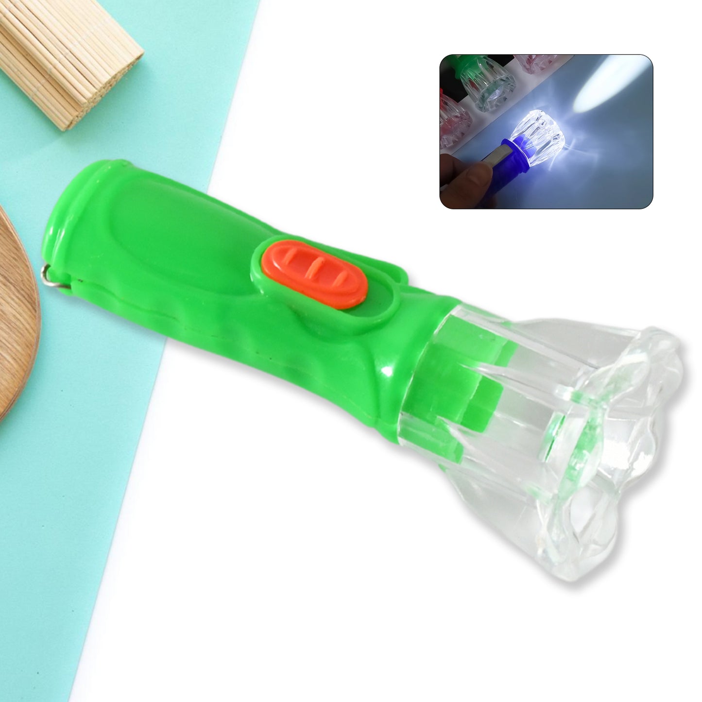 Small Plastic Torch For Kids Plastic Led Flashlight Torch Beautiful Attractive Good Gift Item Pocket Torch For Kids (1 Pc) - Happy Price - Image 2