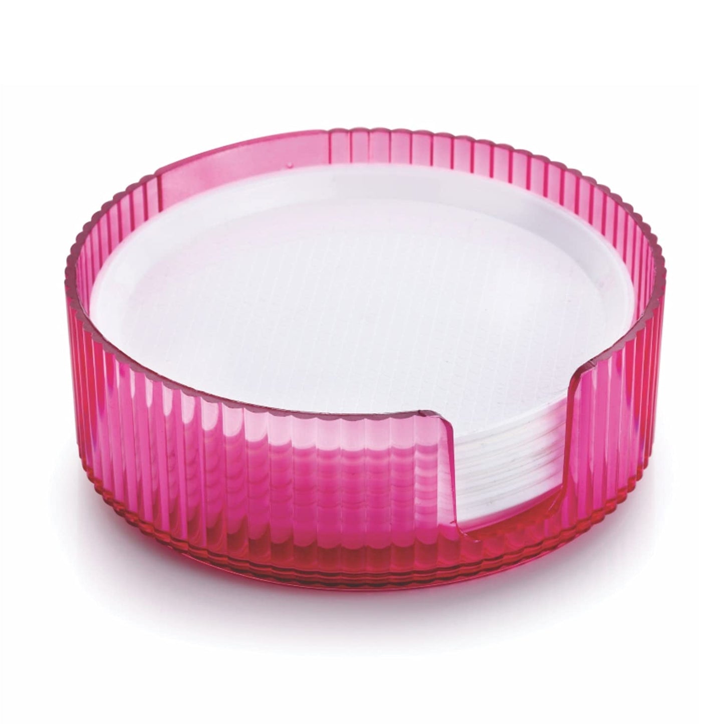 Coasters Set Of 6 Plastic Coasters Spill Protection For Table Desk Durable And Non Slip Plastic Coaster Fit Common Size Drinking Glass Coffee Cup Tea Cup Mug - Happy Price - Image 5