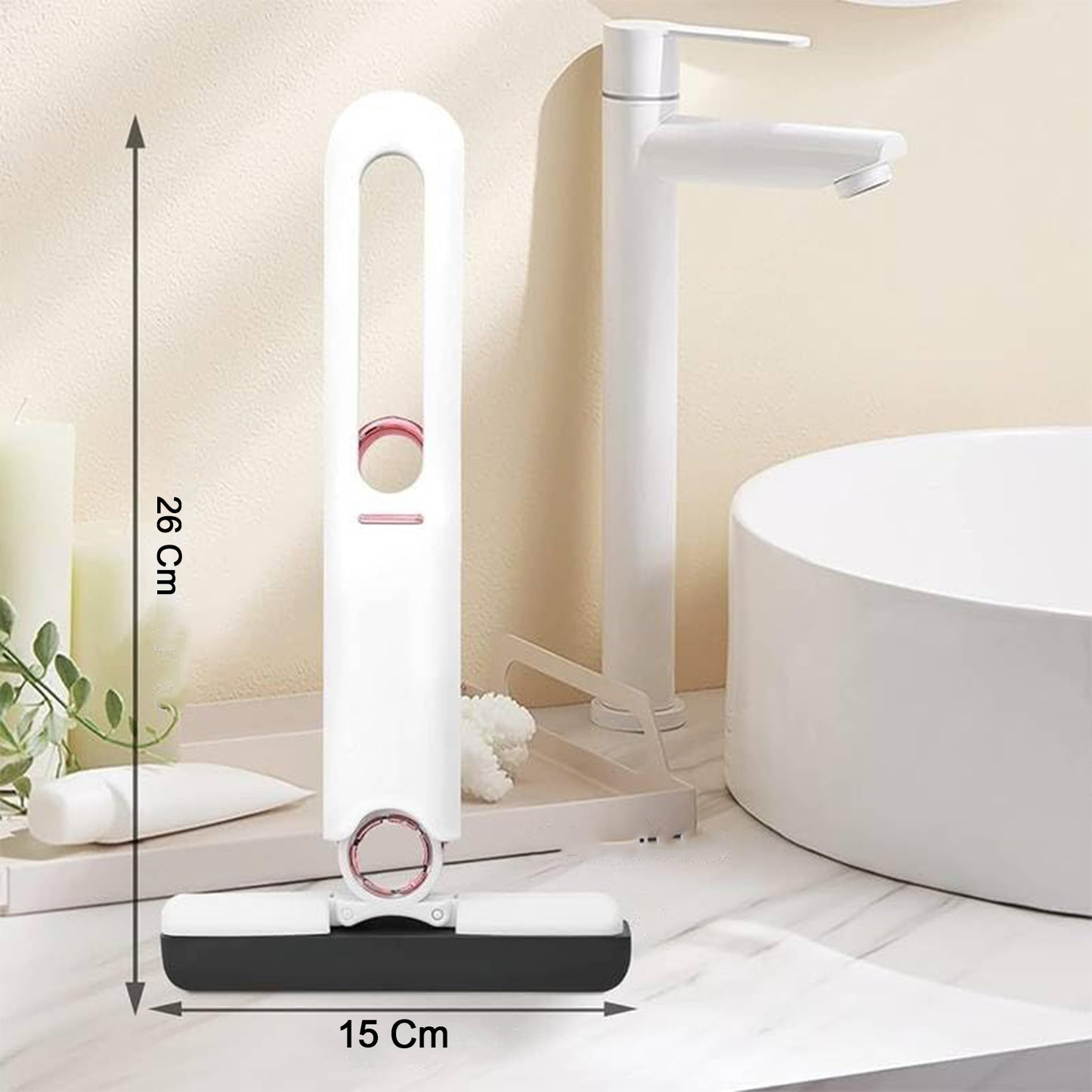 2-in-1 Rotating Head Glass Wiper Squeegee - 1 Pc - Happy Price - Image 6