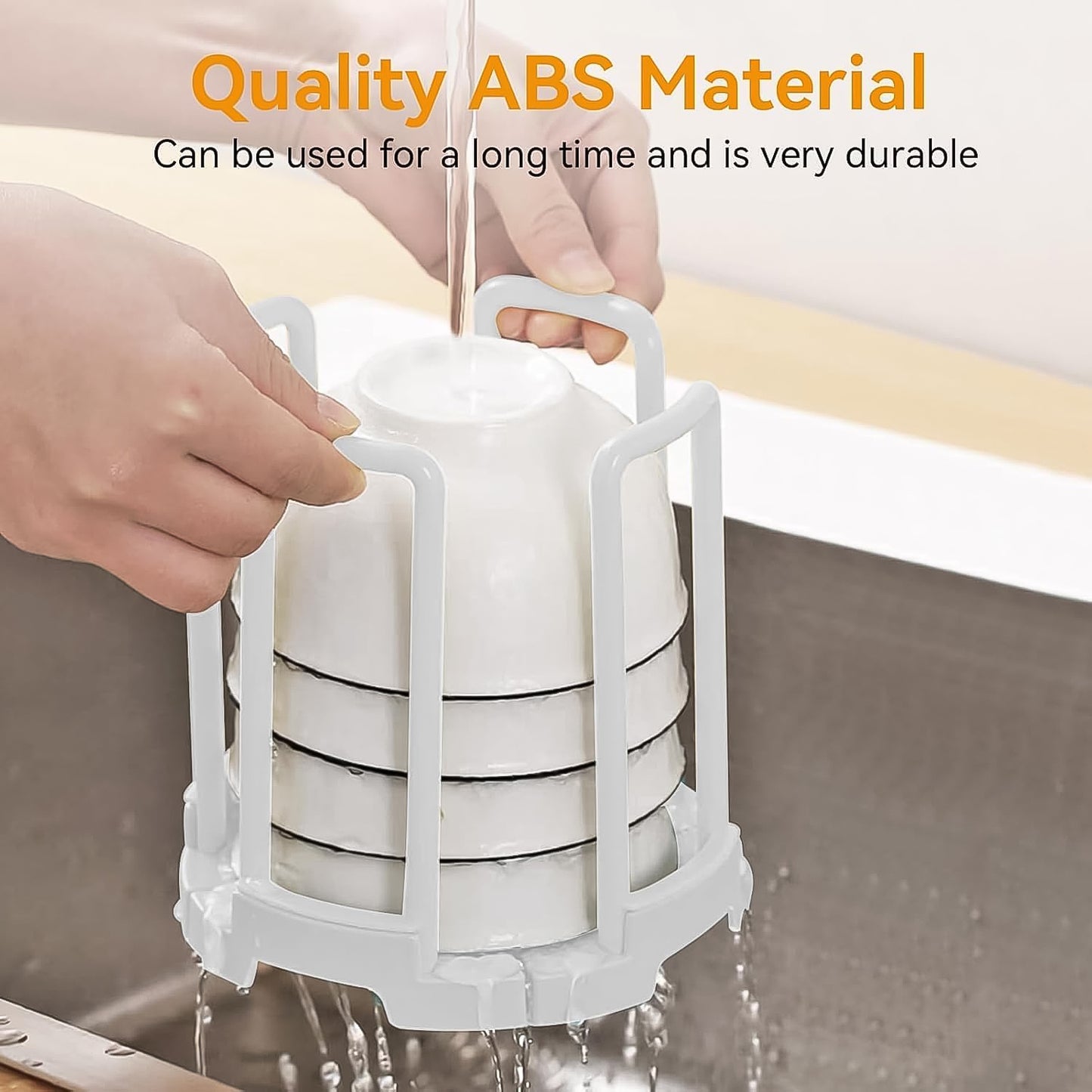 Plastic Bowl Organizer Rack for Kitchen Countertops (1 Pc) - Happy Price - Image 3