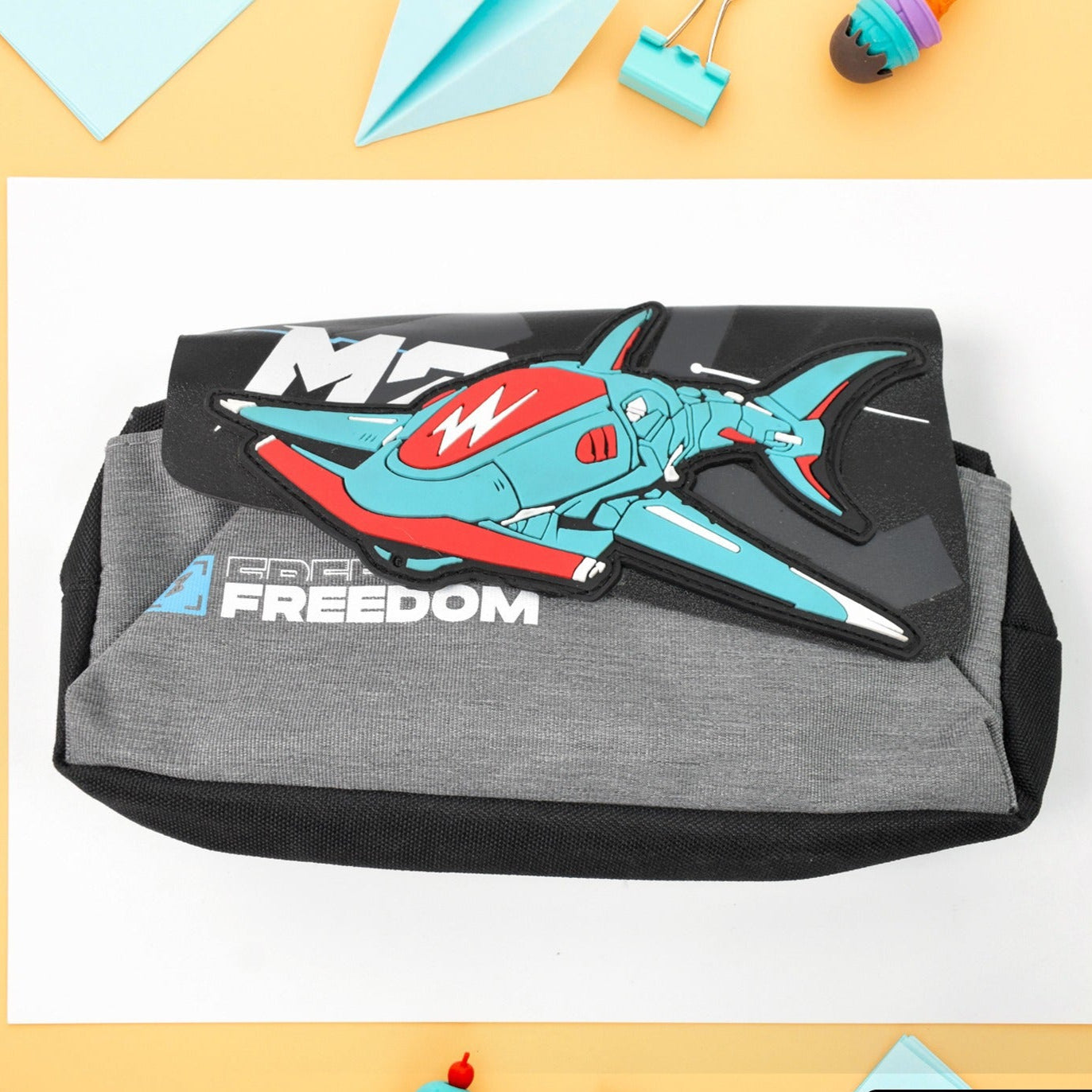 Pencil Pouch With Zipper (1 Pc 2 Compartment ) - Happy Price - Image 1