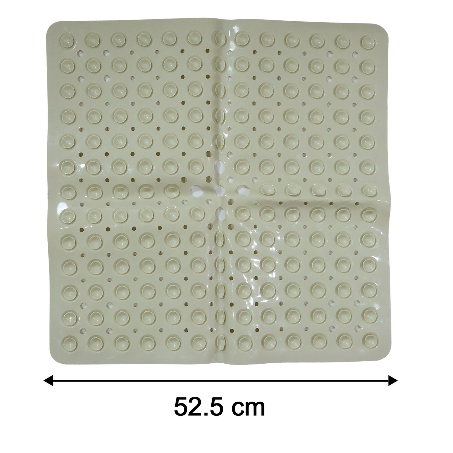 Square Anti-Slip Bath Mat with Suction Cups - 53x53 Cm, 1 Pc - Great Price - Image 5