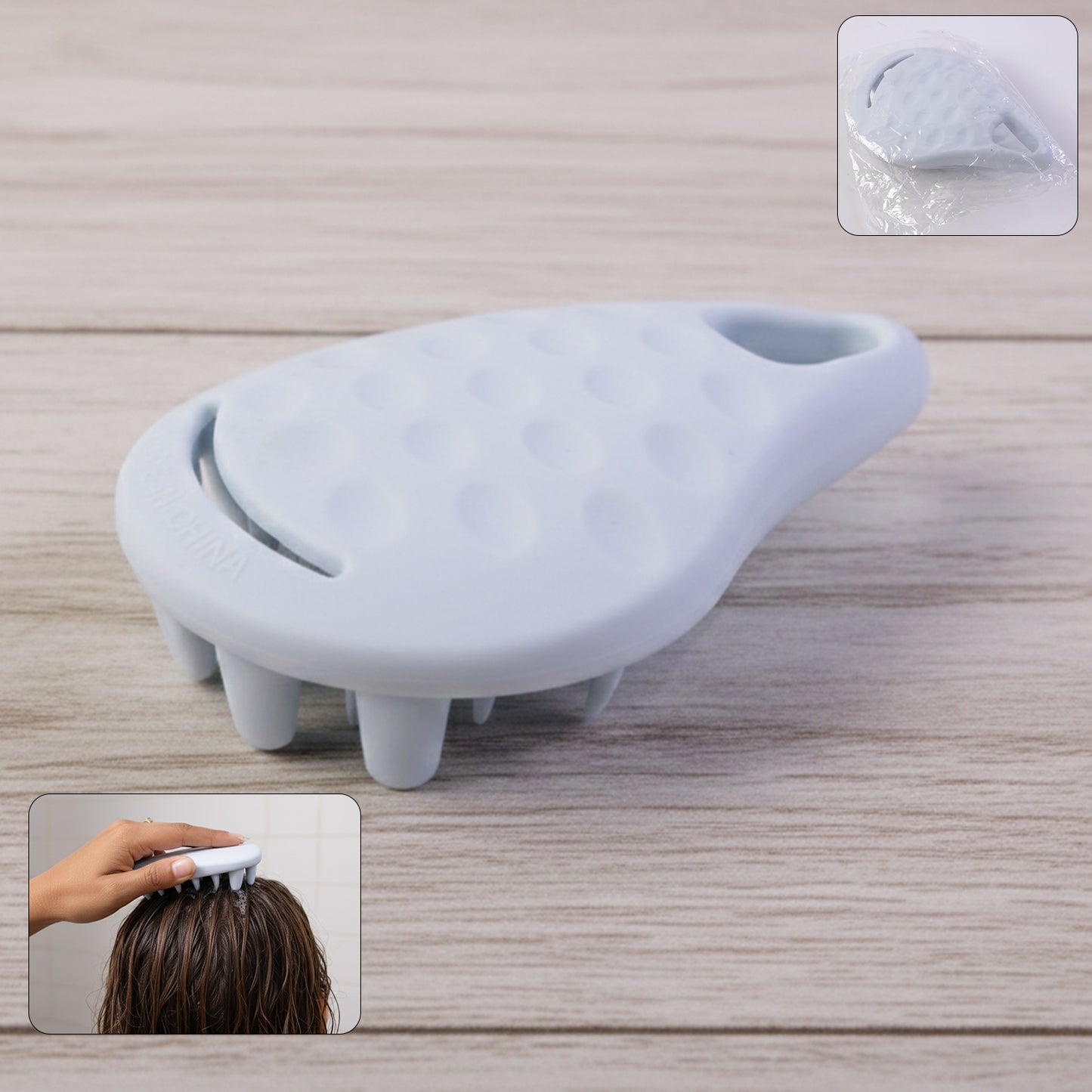 Silicone Scalp Massager Shampoo Brush - 1 Pc for Deep Cleansing & Hair Care - Happy Price - Image 1