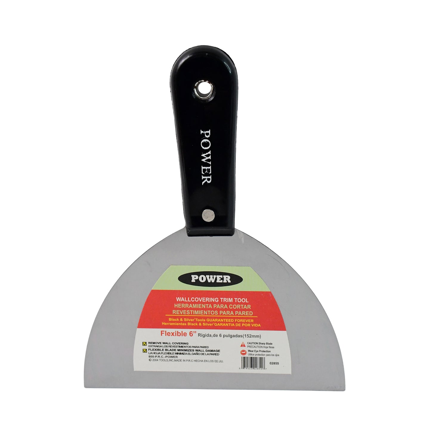 150mm Steel Blade Putty Knife with Wooden Handle for Home & DIY - Happy Price - Image 2