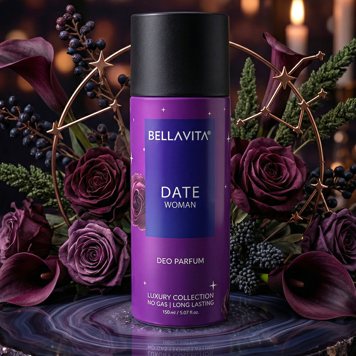 Bellavita Date Woman Deo Perfume Body Spray, Romantic Floral Scent, 150 ML - Great Price - Image 5