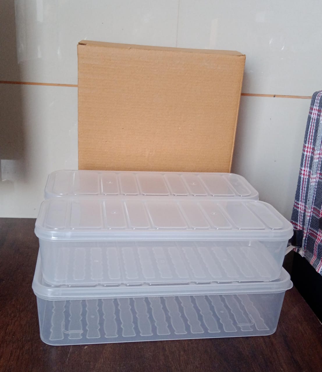 3 Pcs Stackable Plastic Food Containers for Fridge & Freezer Storage - Happy Price - Image 7