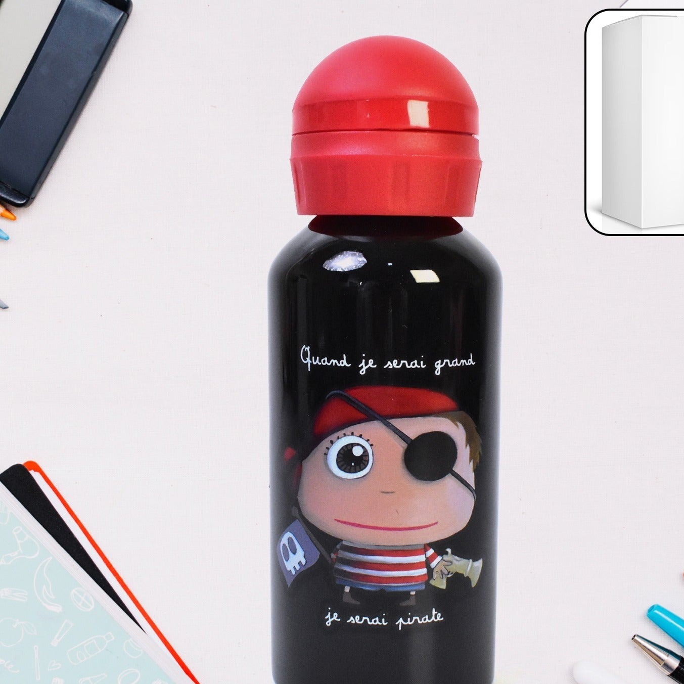 Stainless Steel Water Bottle - Insulated Leak-proof Eco-friendly (400ml) - Happy Price - Image 1