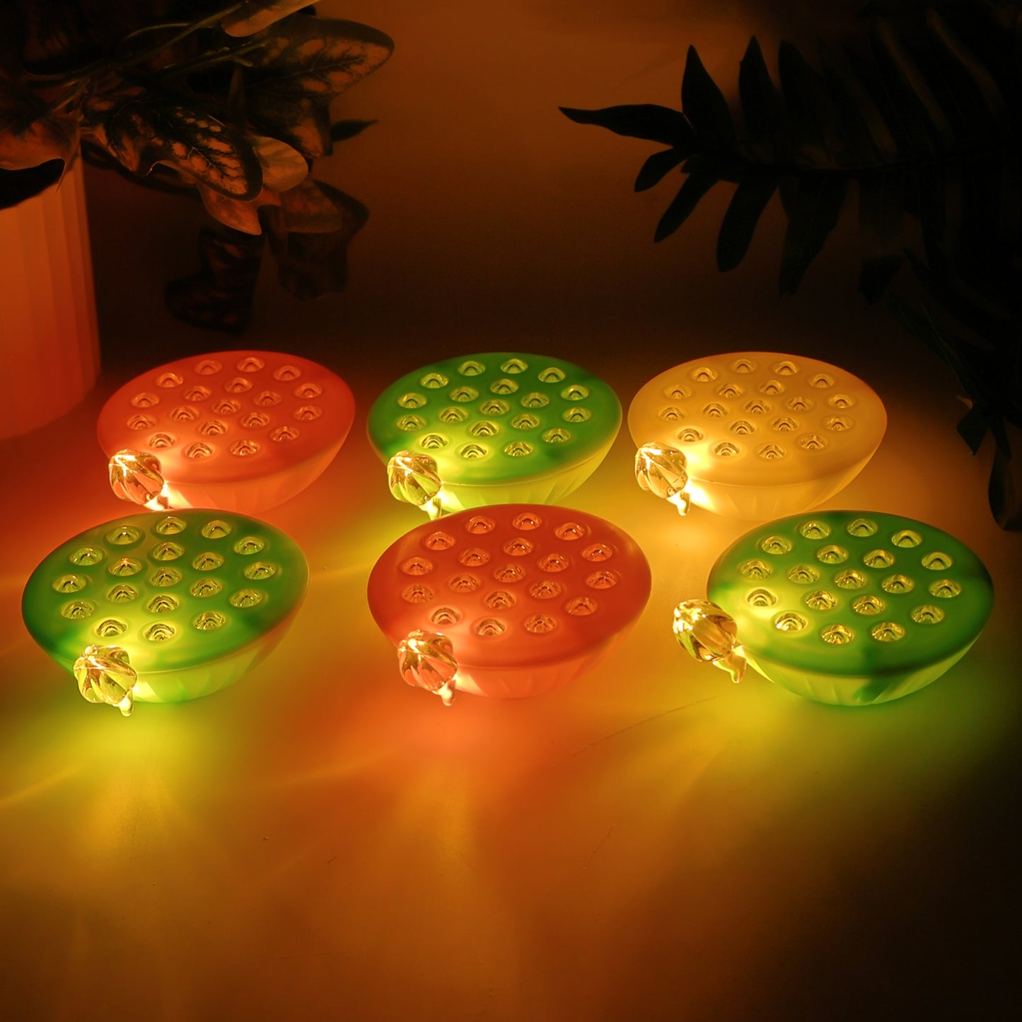 Set of 6 Lotus Canopy LED Decorative Lamps - Multicolor Floating Lights - Happy Price - Image 6